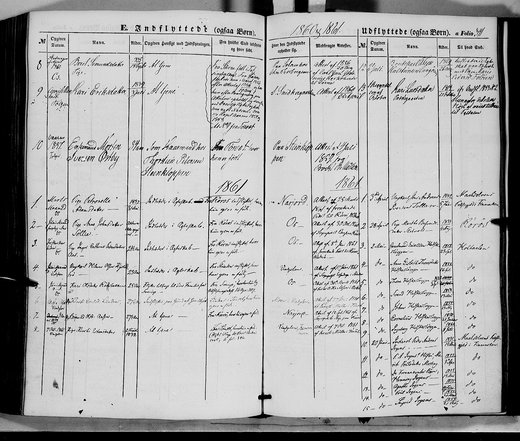 Tolga prestekontor, AV/SAH-PREST-062/K/L0006: Parish register (official) no. 6, 1852-1876, p. 341