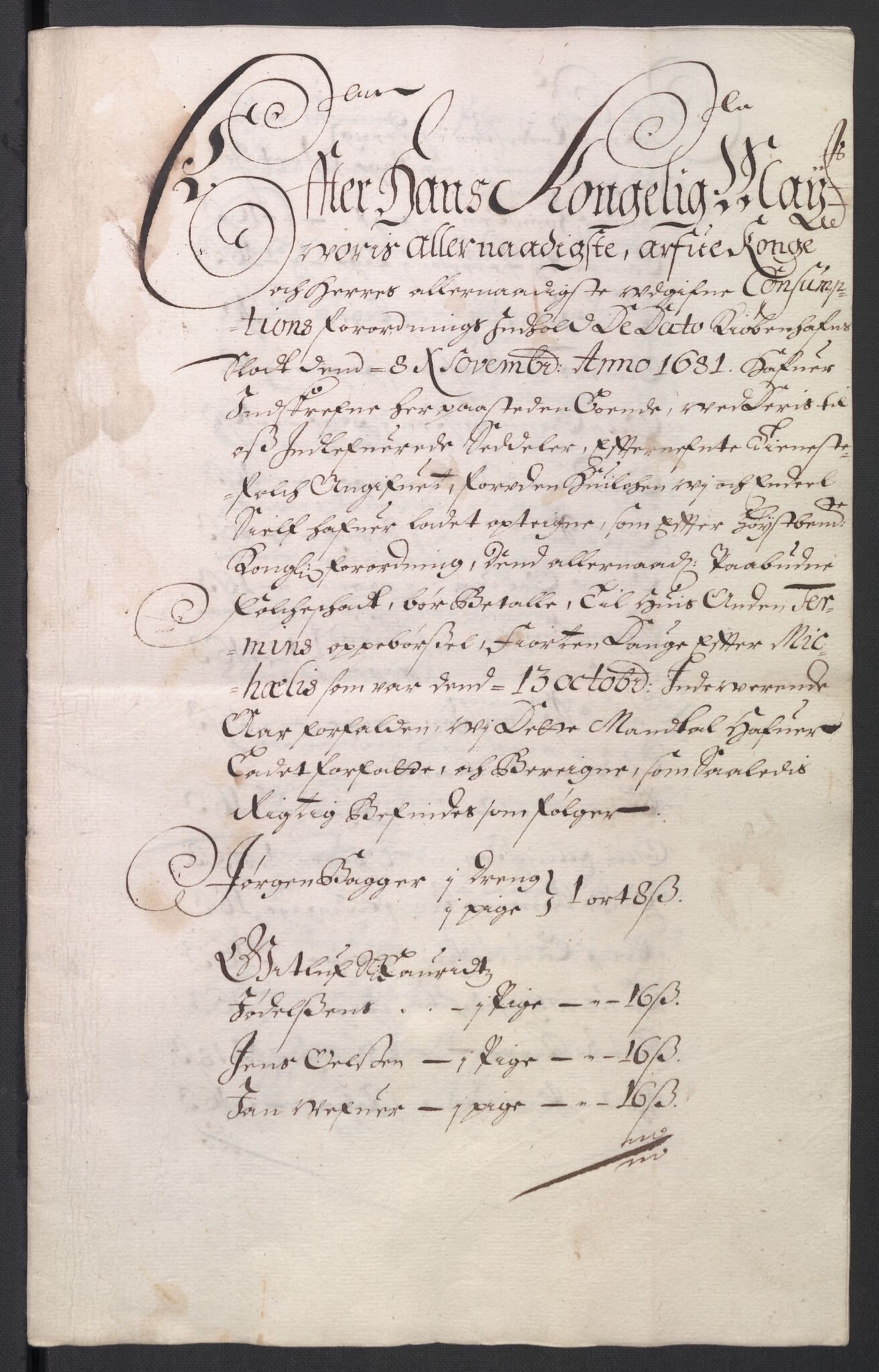 Rentekammeret inntil 1814, Reviderte regnskaper, Byregnskaper, RA/EA-4066/R/Ro/L0301: [O3] Kontribusjonsregnskap, 1679-1684, p. 144