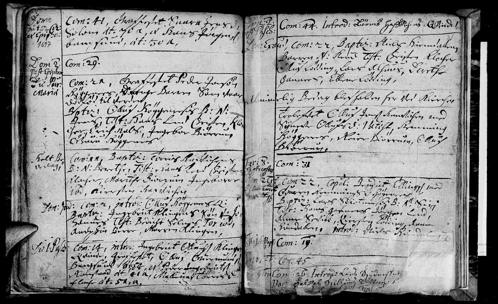 Ministerialprotokoller, klokkerbøker og fødselsregistre - Nord-Trøndelag, SAT/A-1458/770/L0587: Parish register (official) no. 770A01, 1689-1697, p. 30-31
