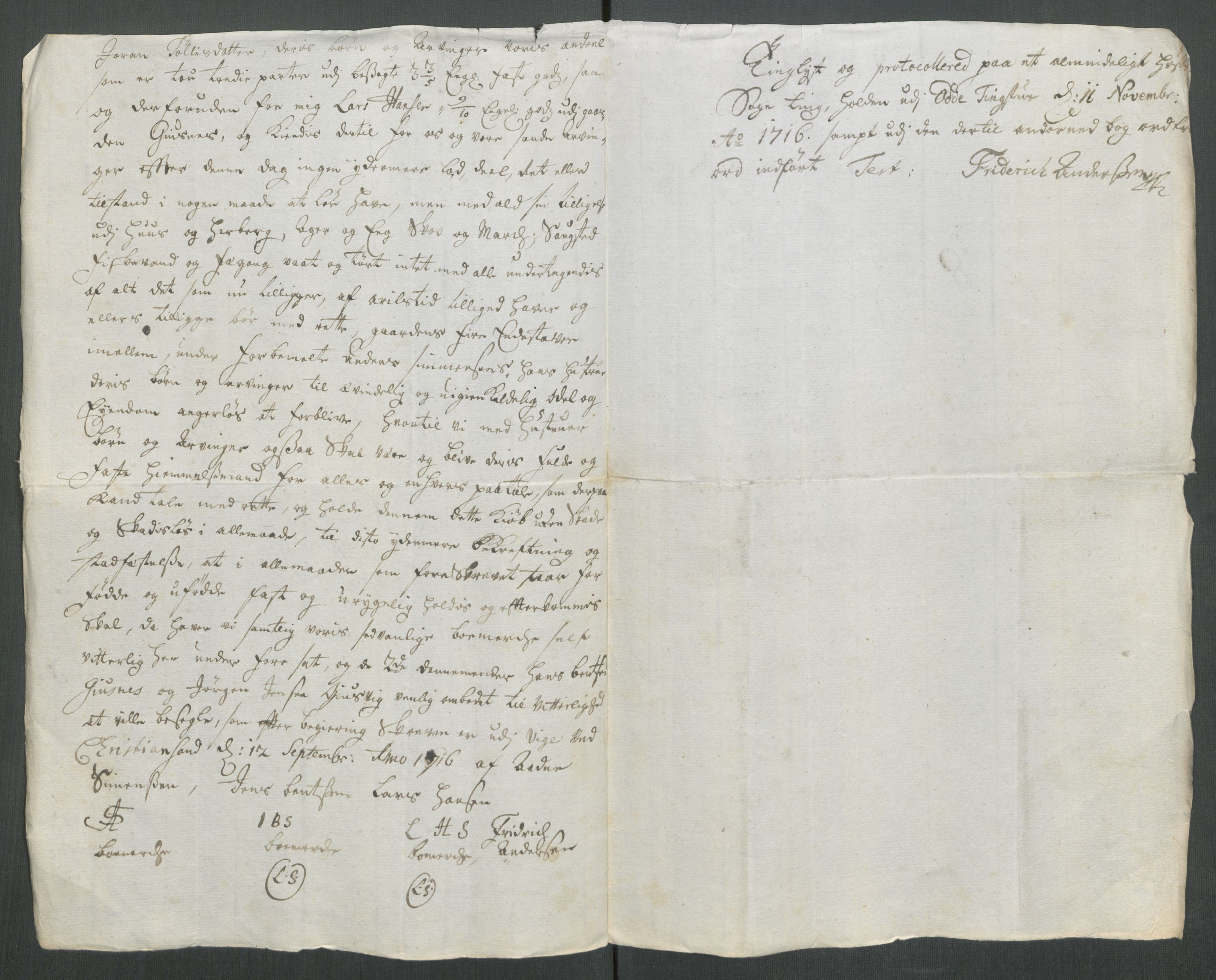 Rentekammeret inntil 1814, Reviderte regnskaper, Fogderegnskap, RA/EA-4092/R43/L2561: Fogderegnskap Lista og Mandal, 1717, p. 482