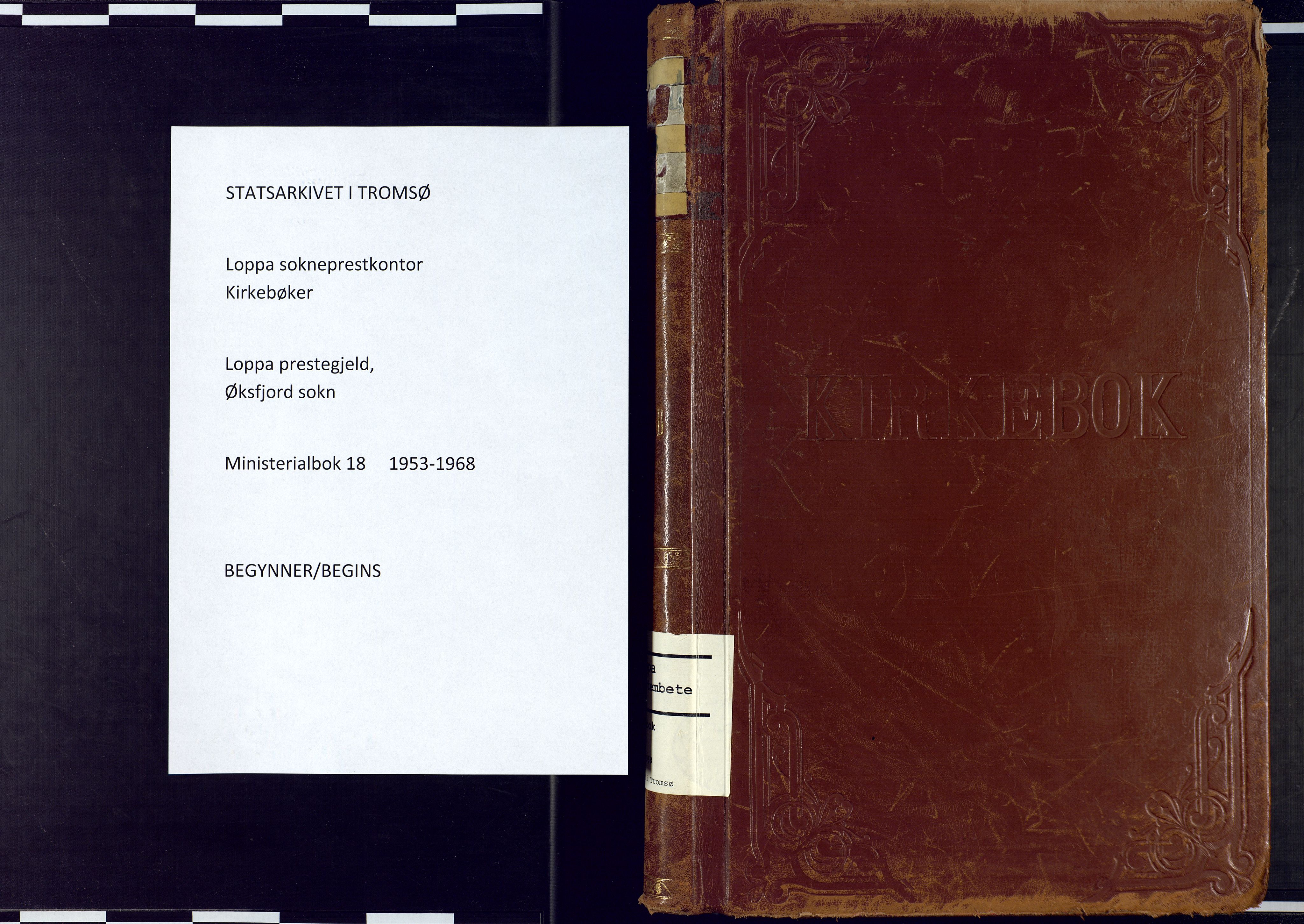 Loppa sokneprestkontor, SATØ/S-1339/H/Ha/L0018kirke: Parish register (official) no. 18, 1953-1968