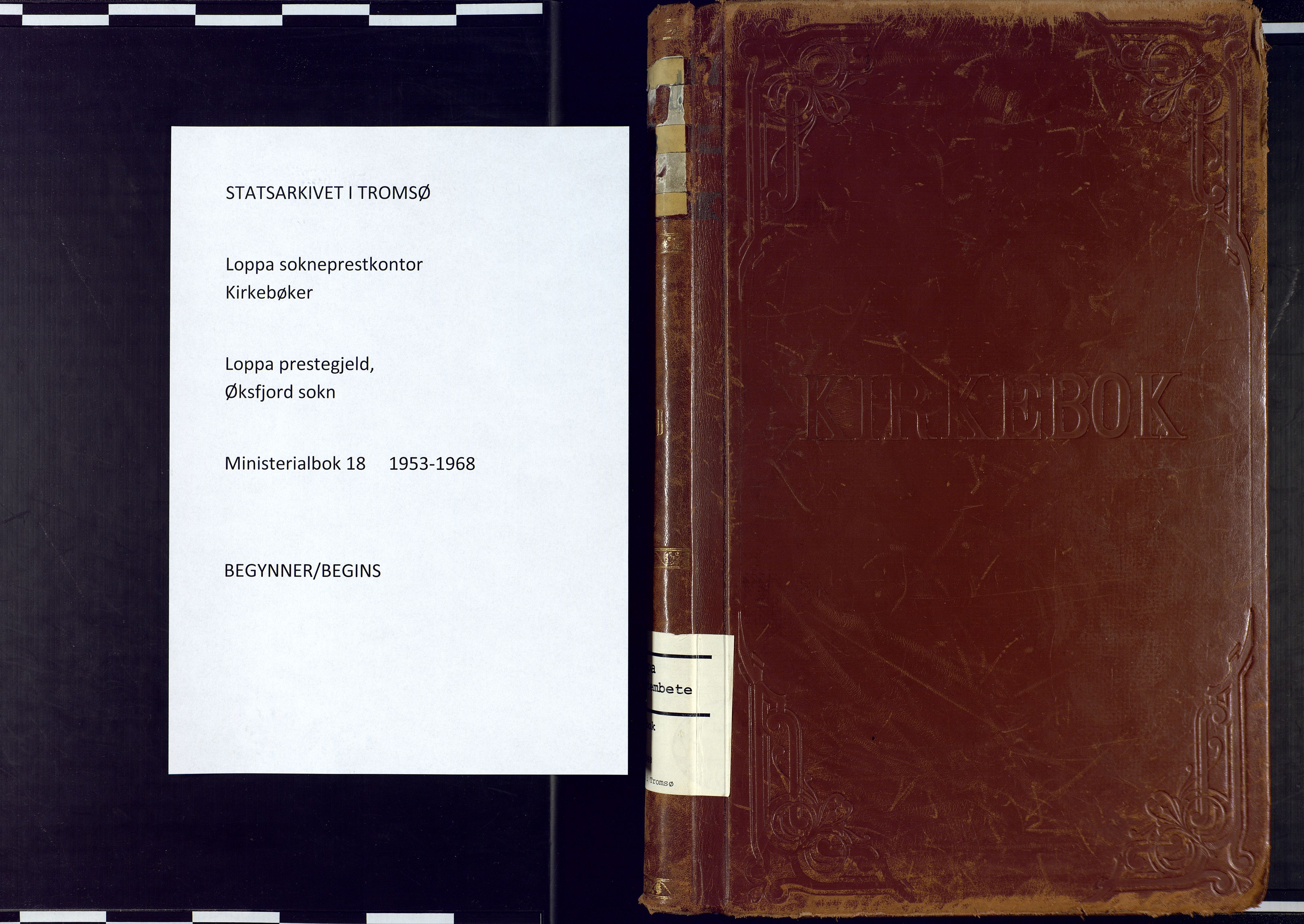 Loppa sokneprestkontor, AV/SATØ-S-1339/H/Ha/L0018kirke: Parish register (official) no. 18, 1953-1968