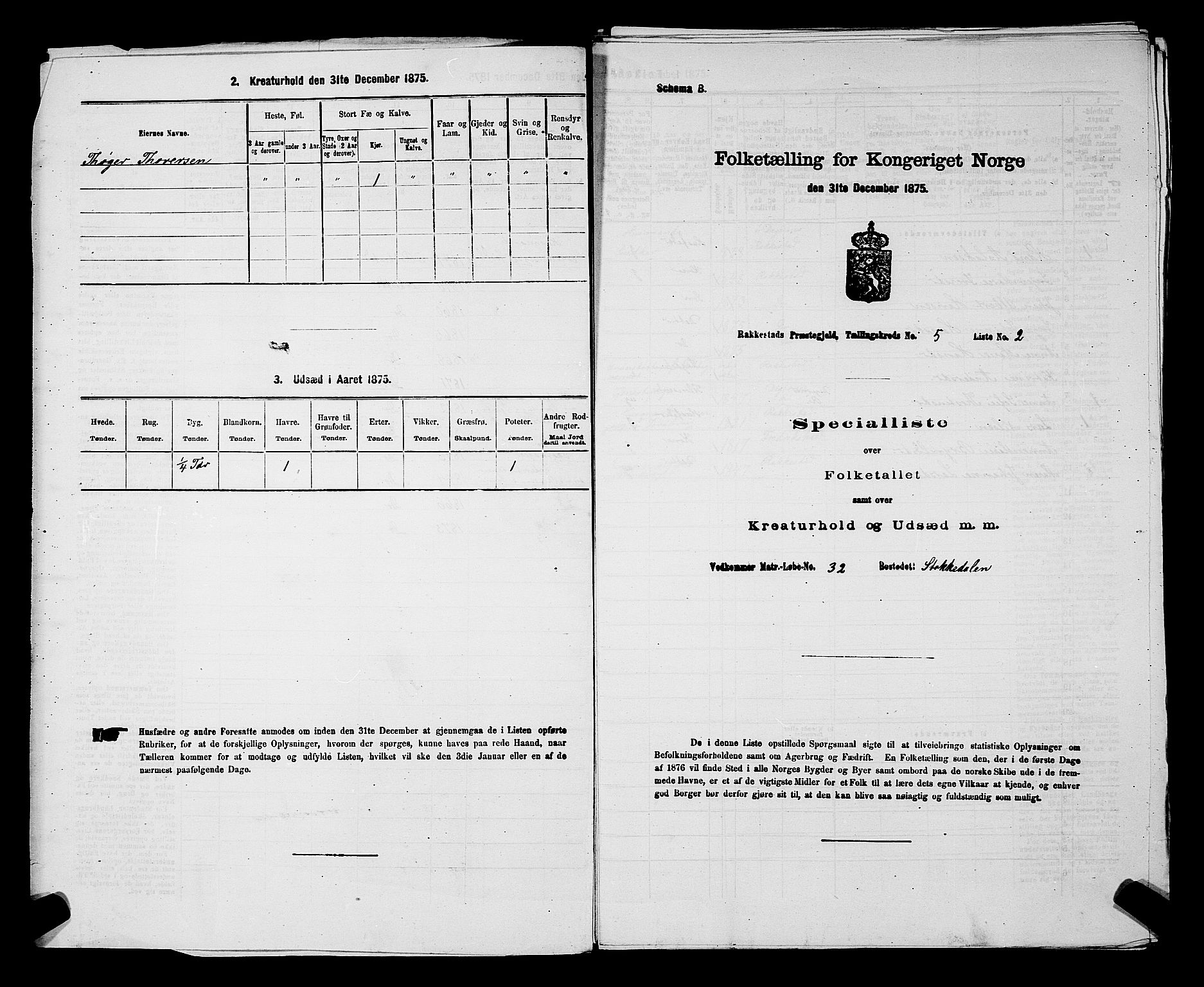 RA, 1875 census for 0128P Rakkestad, 1875, p. 606