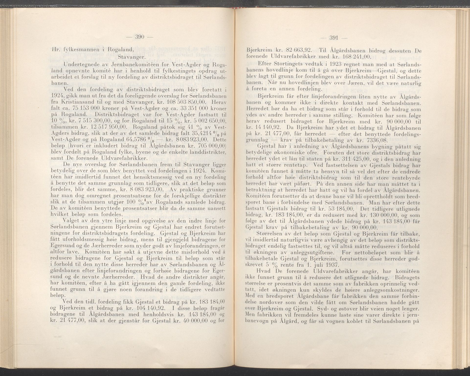 Rogaland fylkeskommune - Fylkesrådmannen , IKAR/A-900/A/Aa/Aaa/L0057: Møtebok , 1938, p. 390-391