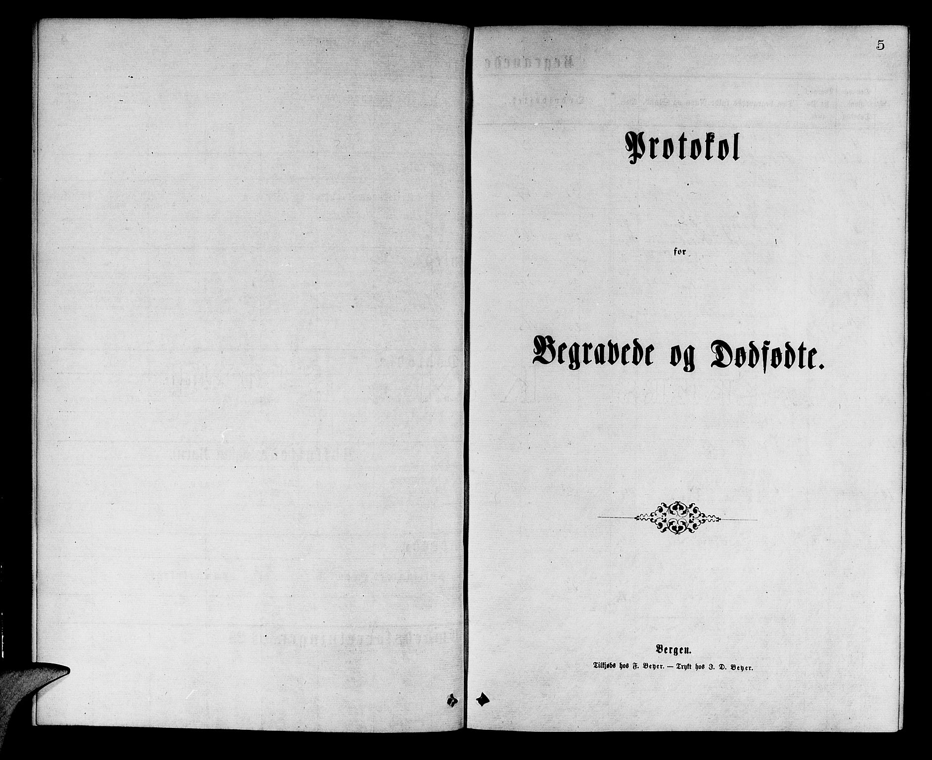 Korskirken sokneprestembete, AV/SAB-A-76101/H/Hab: Parish register (copy) no. E 3, 1871-1883, p. 5