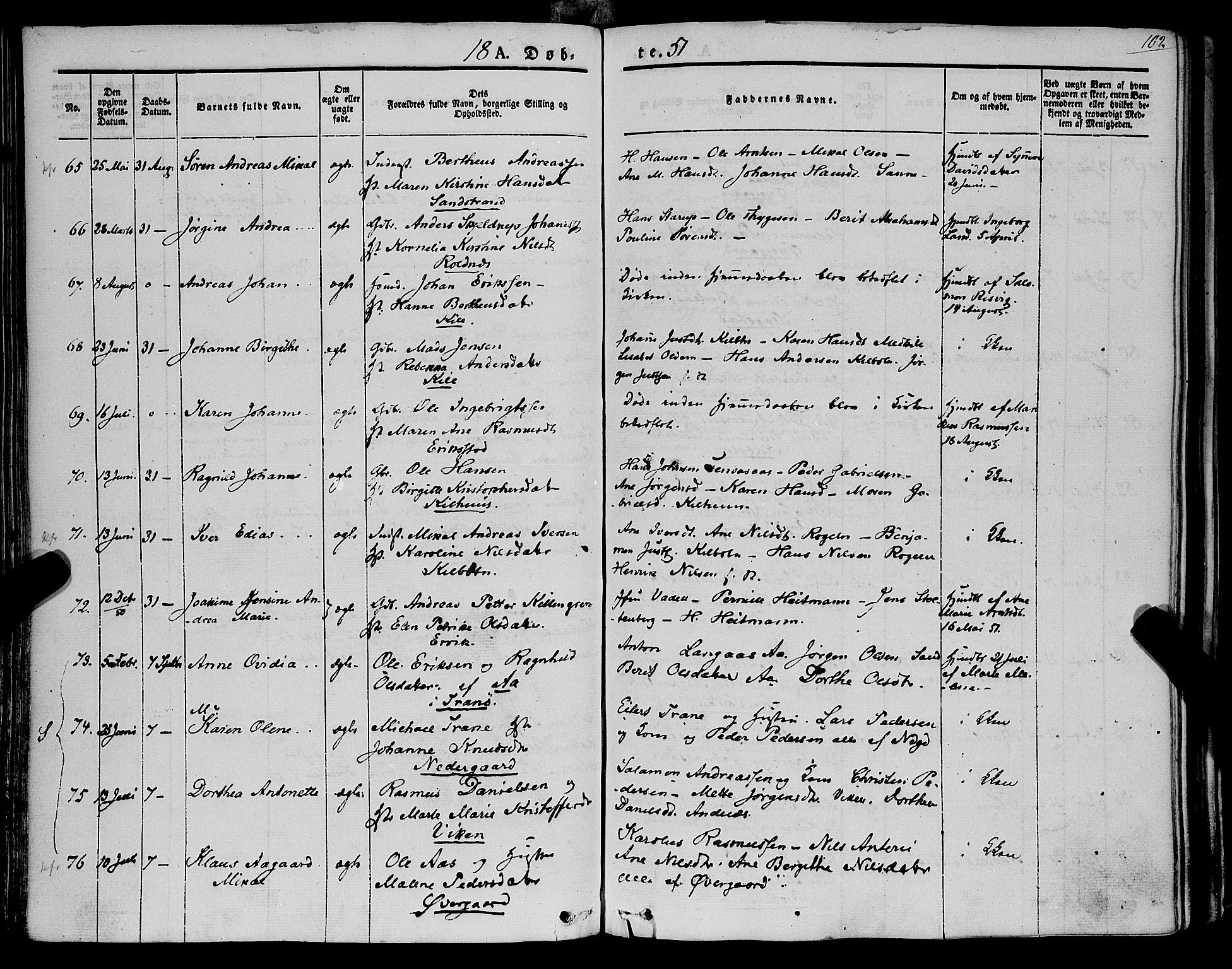 Trondenes sokneprestkontor, AV/SATØ-S-1319/H/Ha/L0009kirke: Parish register (official) no. 9, 1841-1852, p. 102