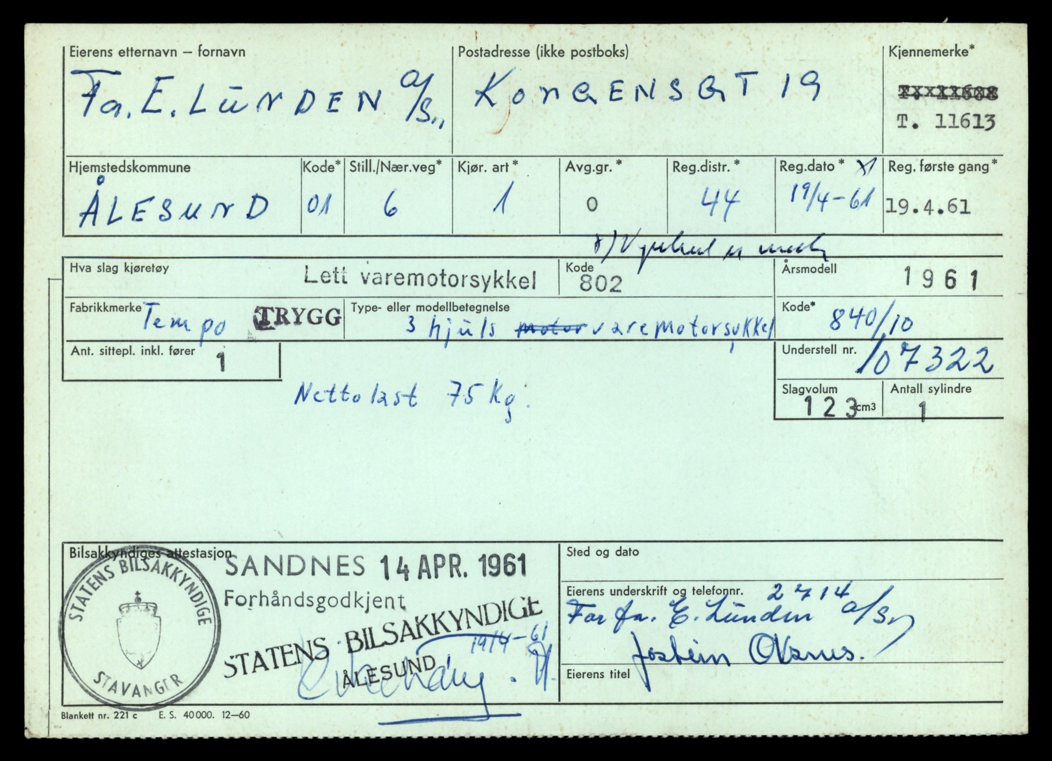 Møre og Romsdal vegkontor - Ålesund trafikkstasjon, AV/SAT-A-4099/F/Fe/L0029: Registreringskort for kjøretøy T 11430 - T 11619, 1927-1998, p. 2831