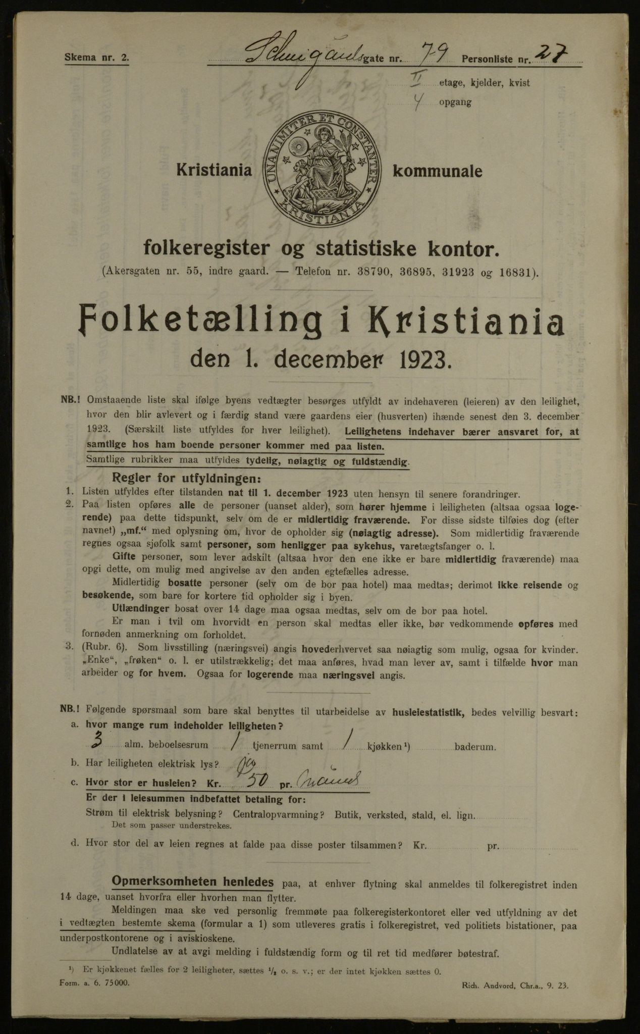 OBA, Municipal Census 1923 for Kristiania, 1923, p. 101873