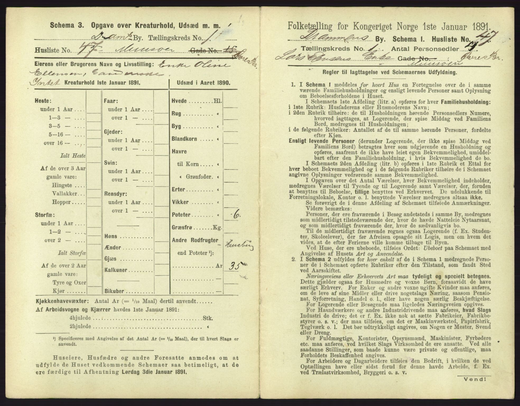 RA, 1891 census for 0602 Drammen, 1891, p. 189