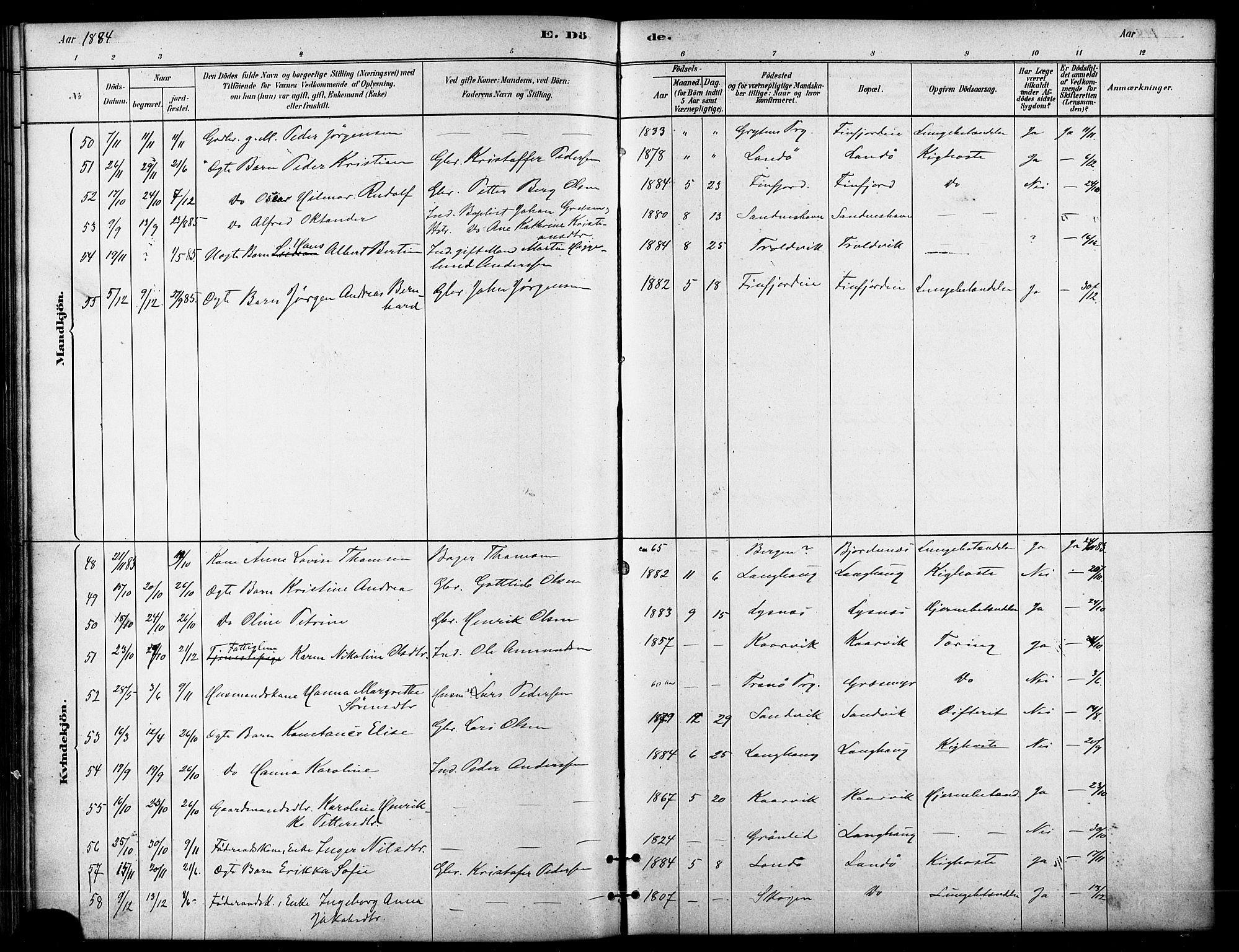 Lenvik sokneprestembete, AV/SATØ-S-1310/H/Ha/Haa/L0011kirke: Parish register (official) no. 11, 1880-1889