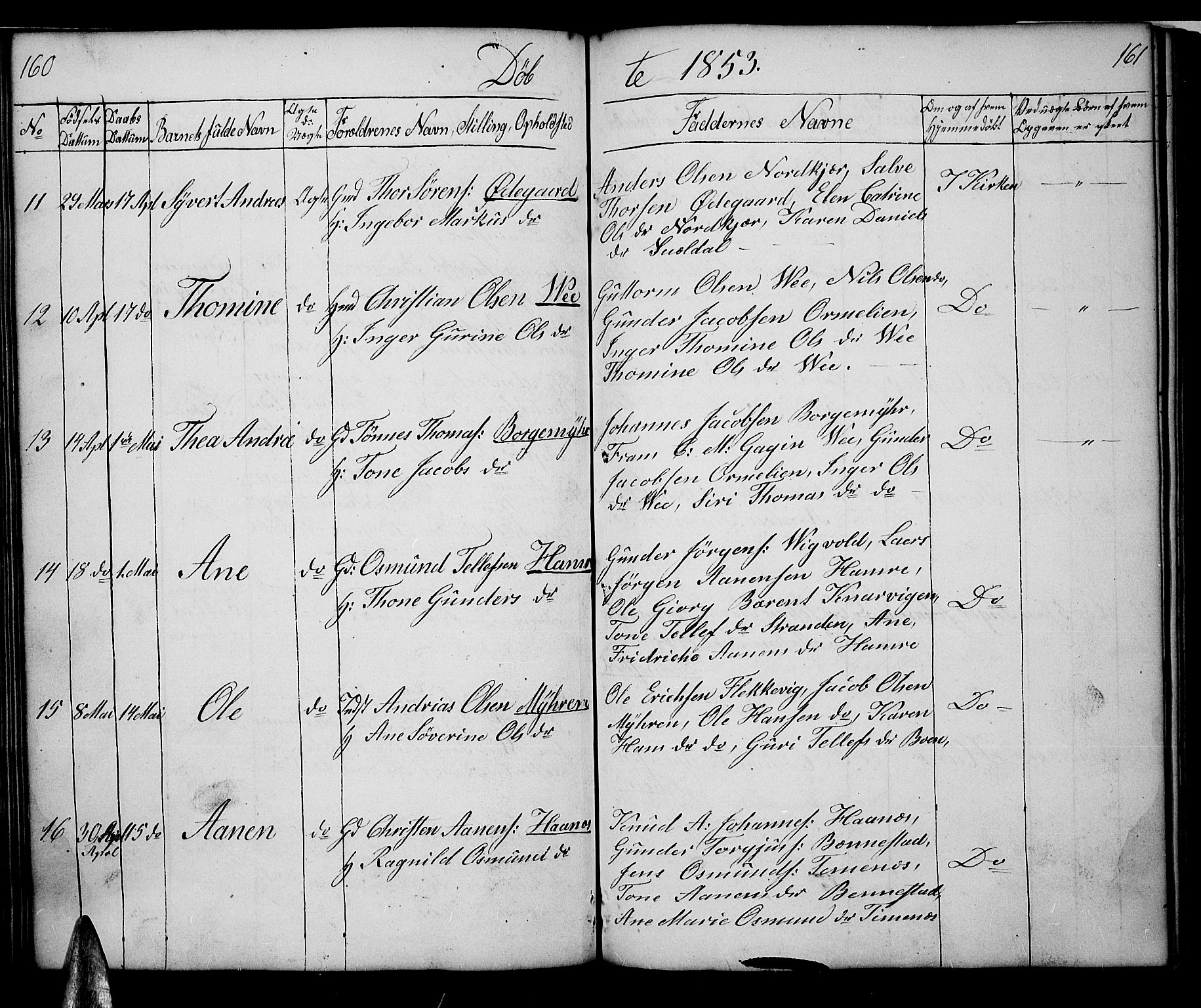 Tveit sokneprestkontor, AV/SAK-1111-0043/F/Fb/L0002: Parish register (copy) no. B 2, 1835-1854, p. 160-161