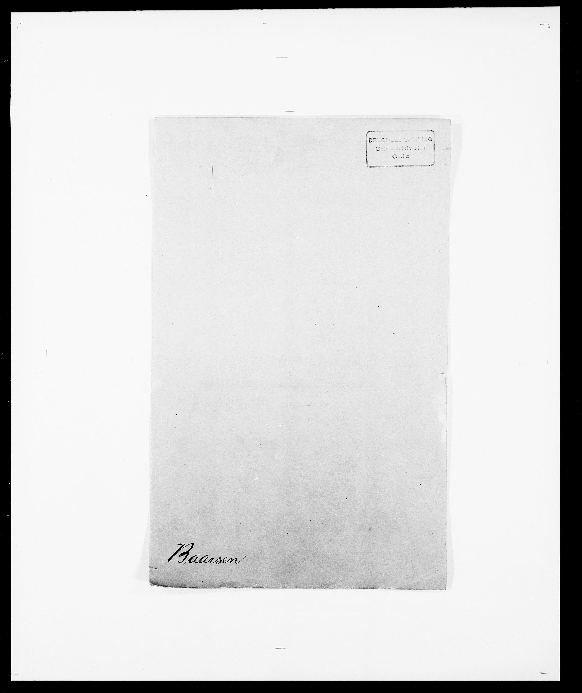 Delgobe, Charles Antoine - samling, SAO/PAO-0038/D/Da/L0003: Barca - Bergen, p. 3