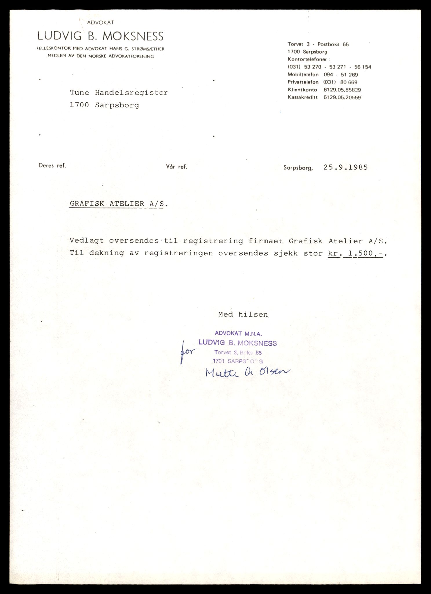 Sarpsborg tingrett, AV/SAT-A-10471a/K/Kb/Kbe/L0013: Aksjeselskap, Gr - H, 1890-1989, p. 5