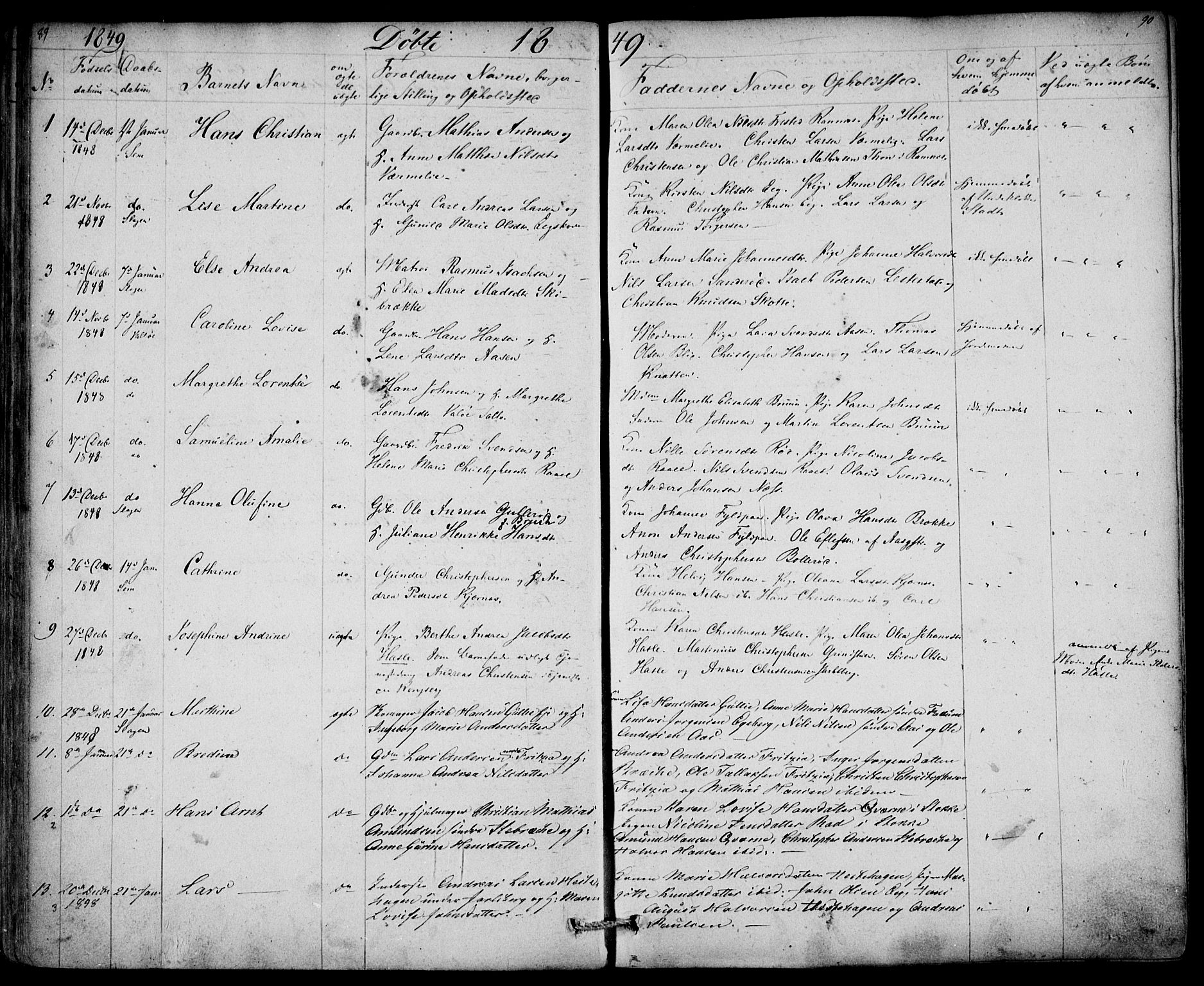 Sem kirkebøker, AV/SAKO-A-5/F/Fa/L0006: Parish register (official) no. I 6, 1843-1855, p. 91-92