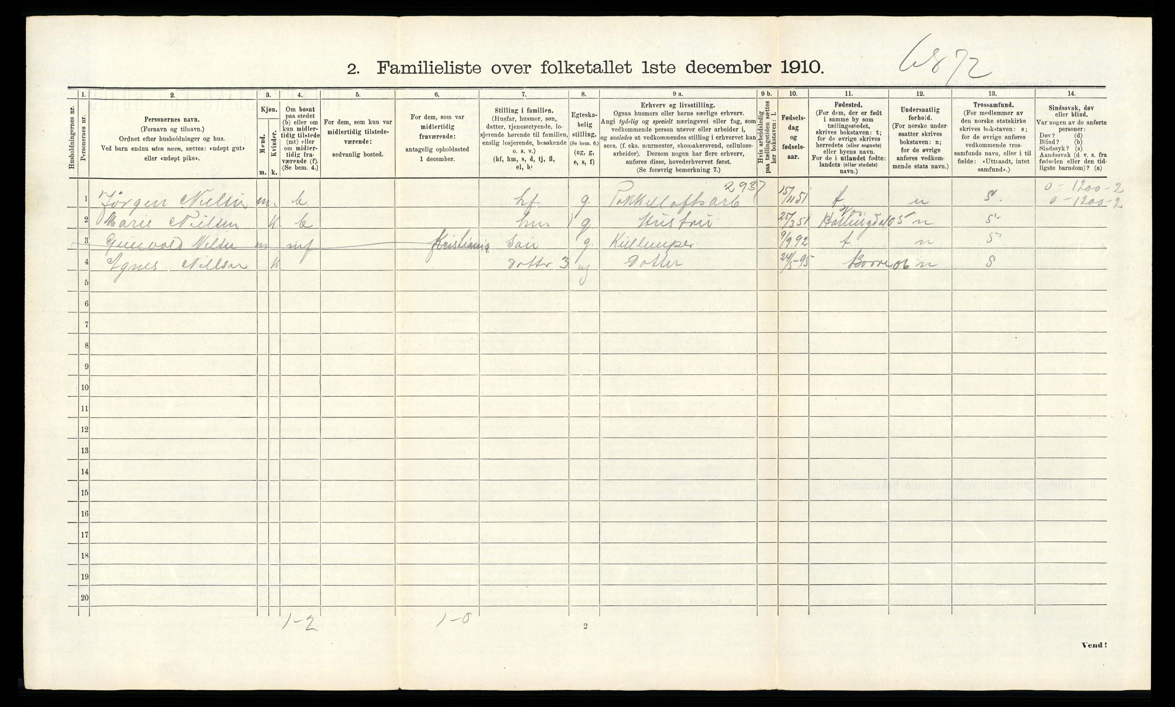 RA, 1910 census for Horten, 1910, p. 5777