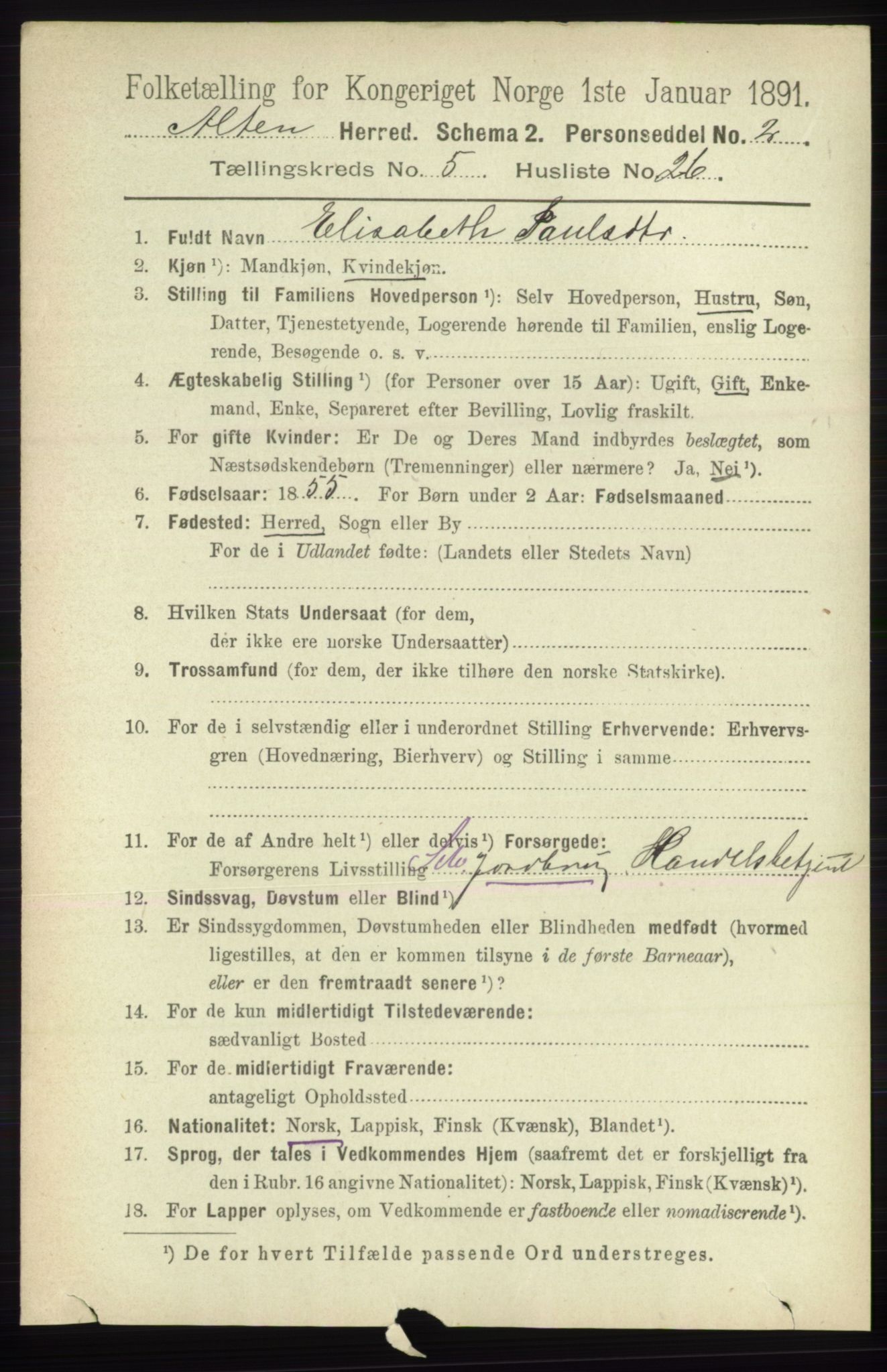 RA, 1891 census for 2012 Alta, 1891, p. 1799