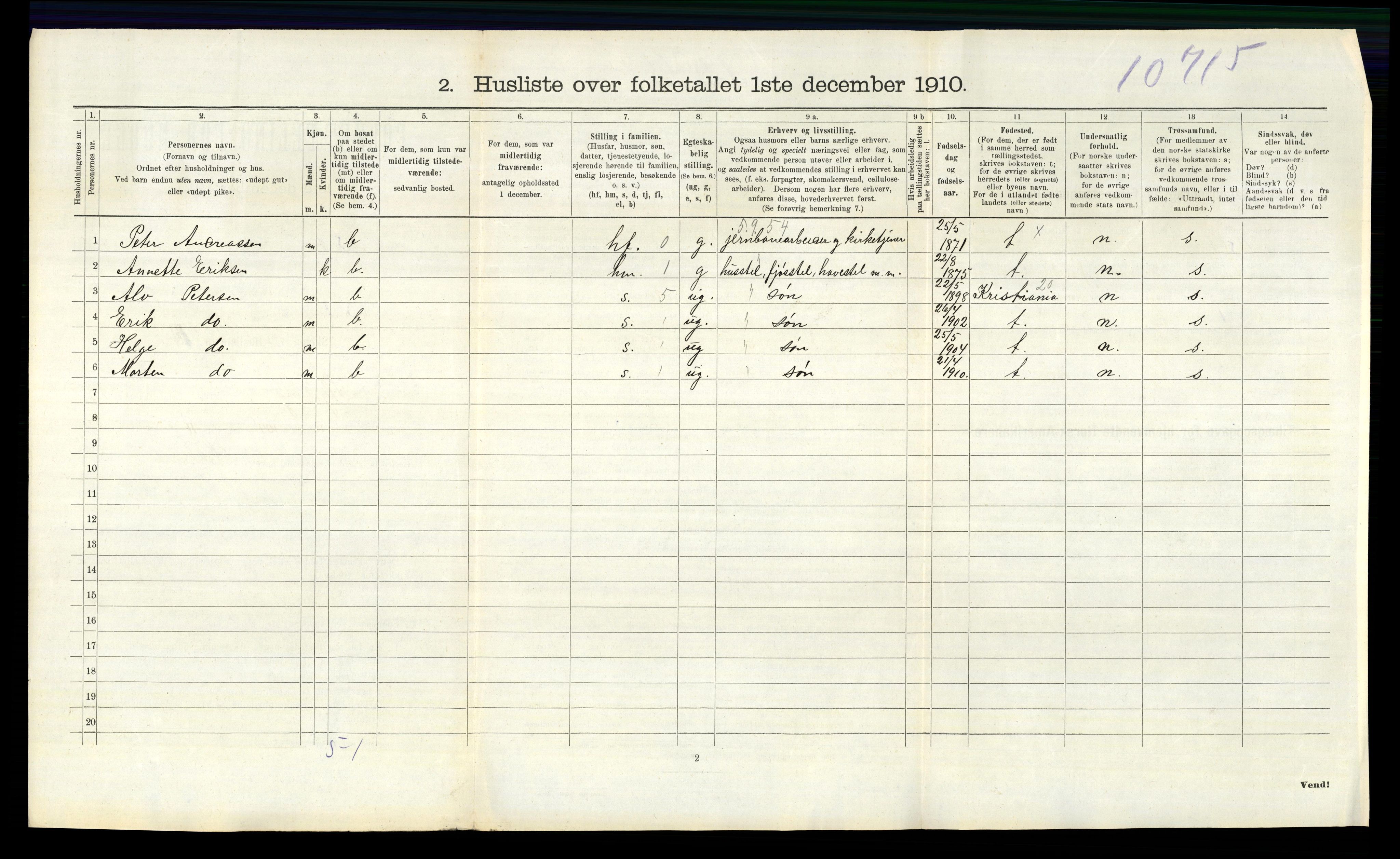 RA, 1910 census for Skjeberg, 1910, p. 1631