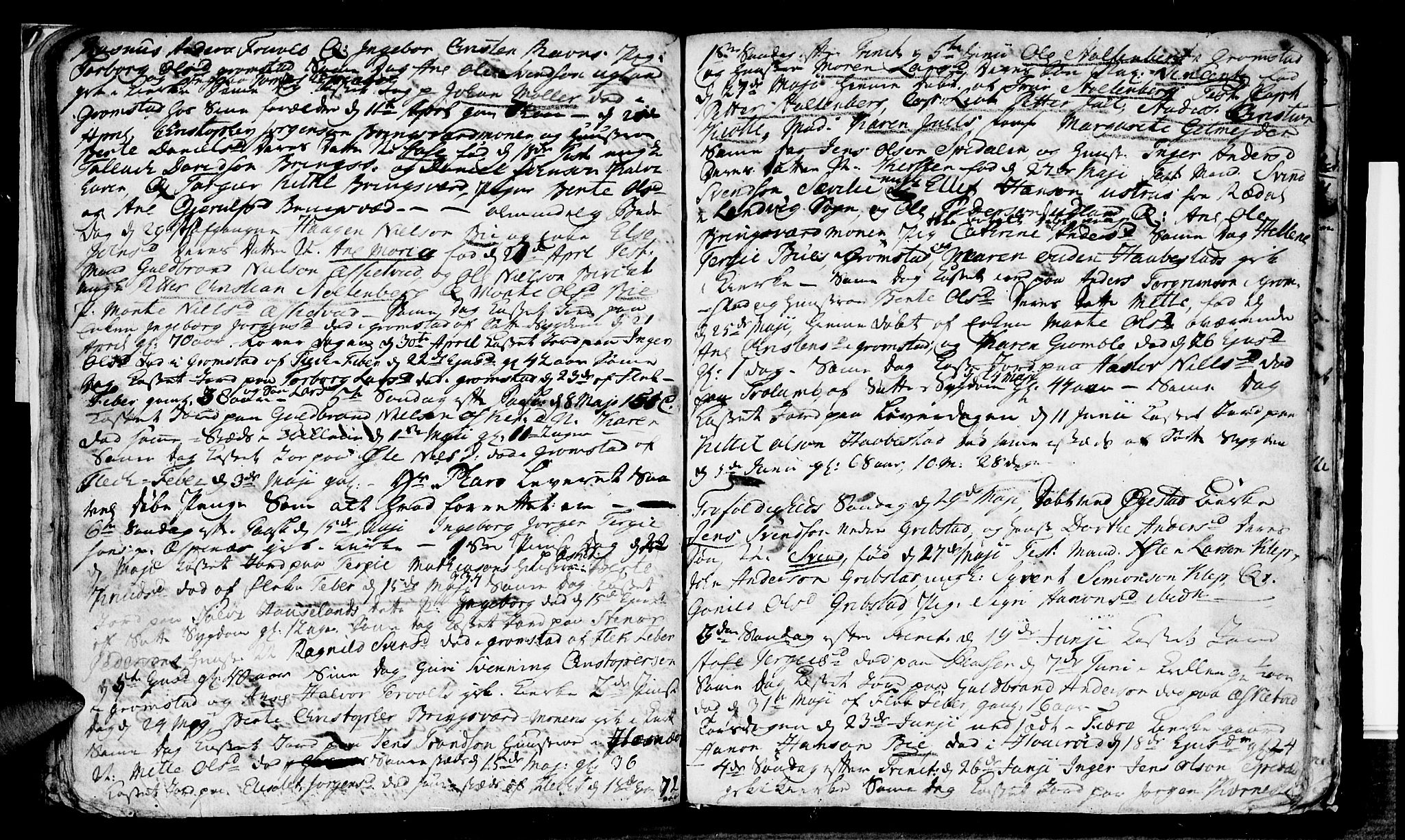 Fjære sokneprestkontor, SAK/1111-0011/F/Fb/L0003: Parish register (copy) no. B 3, 1758-1765, p. 42-43