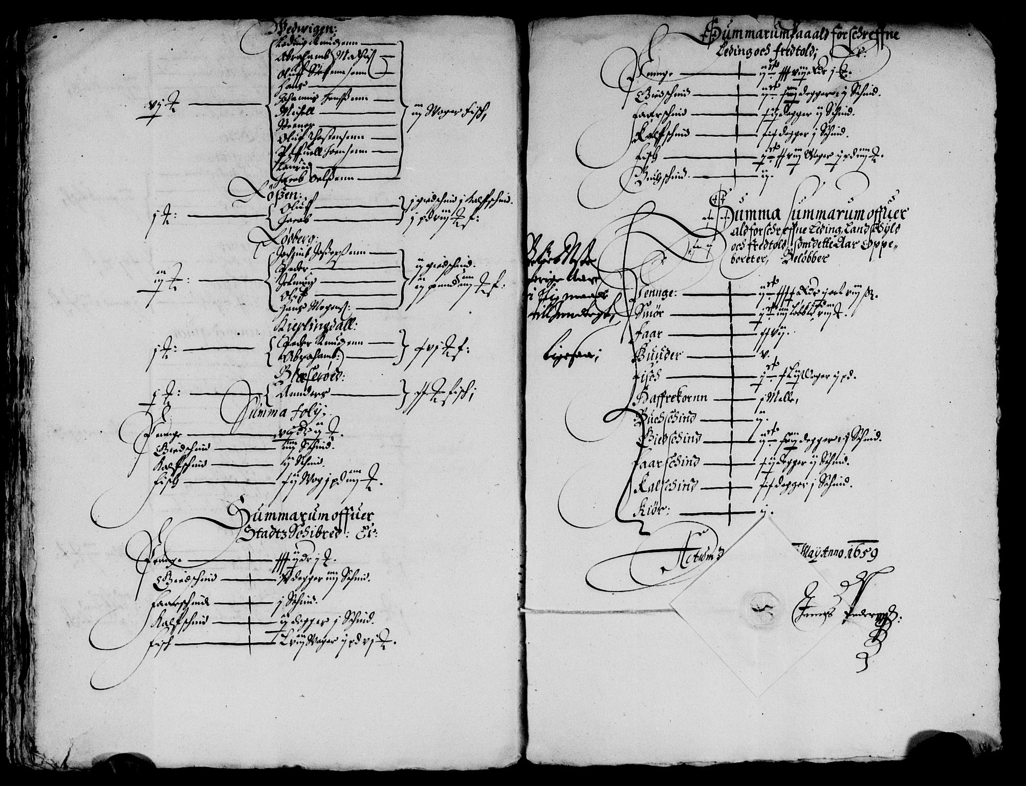 Rentekammeret inntil 1814, Reviderte regnskaper, Lensregnskaper, AV/RA-EA-5023/R/Rb/Rbt/L0142: Bergenhus len, 1658-1659