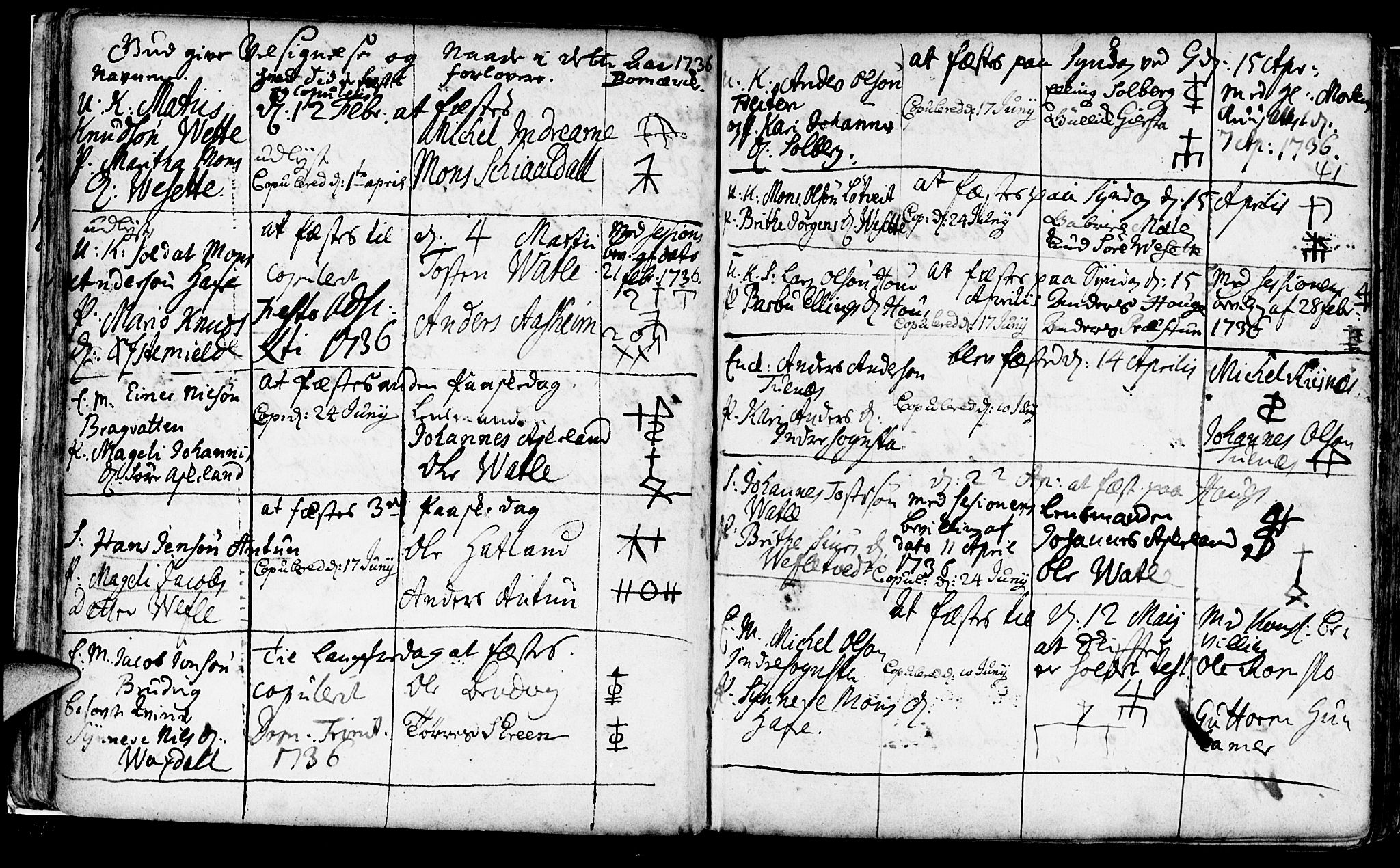 Haus sokneprestembete, SAB/A-75601/H/Haa: Parish register (official) no. A 5, 1733-1747, p. 41