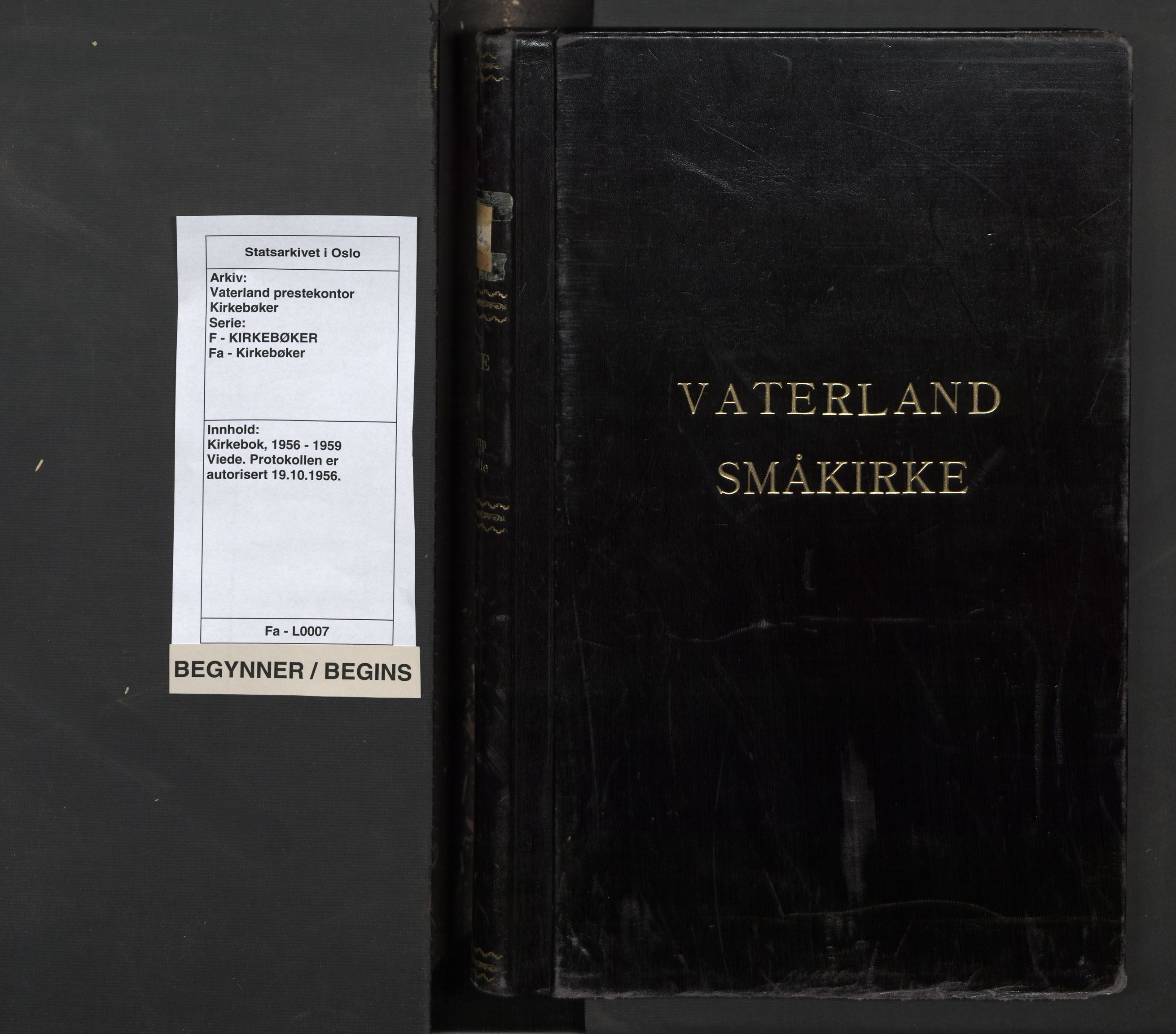 Vaterland prestekontor Kirkebøker, SAO/A-10880/F/Fa: Parish register (official) no. 7, 1956-1959