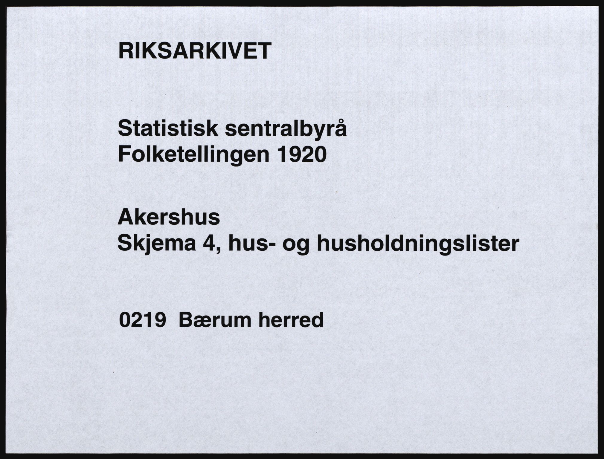 SAO, 1920 census for Bærum, 1920, p. 102