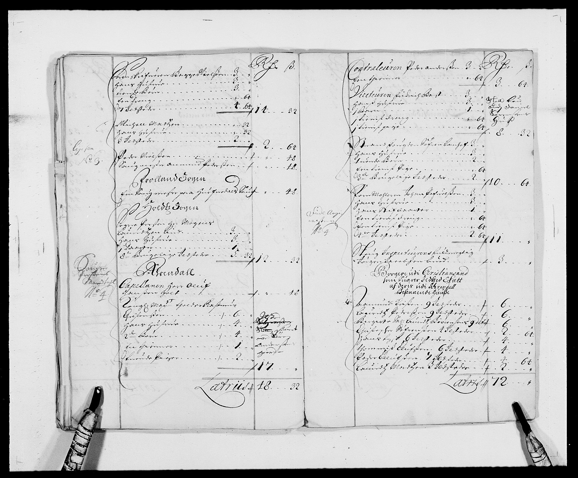 Rentekammeret inntil 1814, Reviderte regnskaper, Fogderegnskap, RA/EA-4092/R39/L2309: Fogderegnskap Nedenes, 1684-1689, p. 367