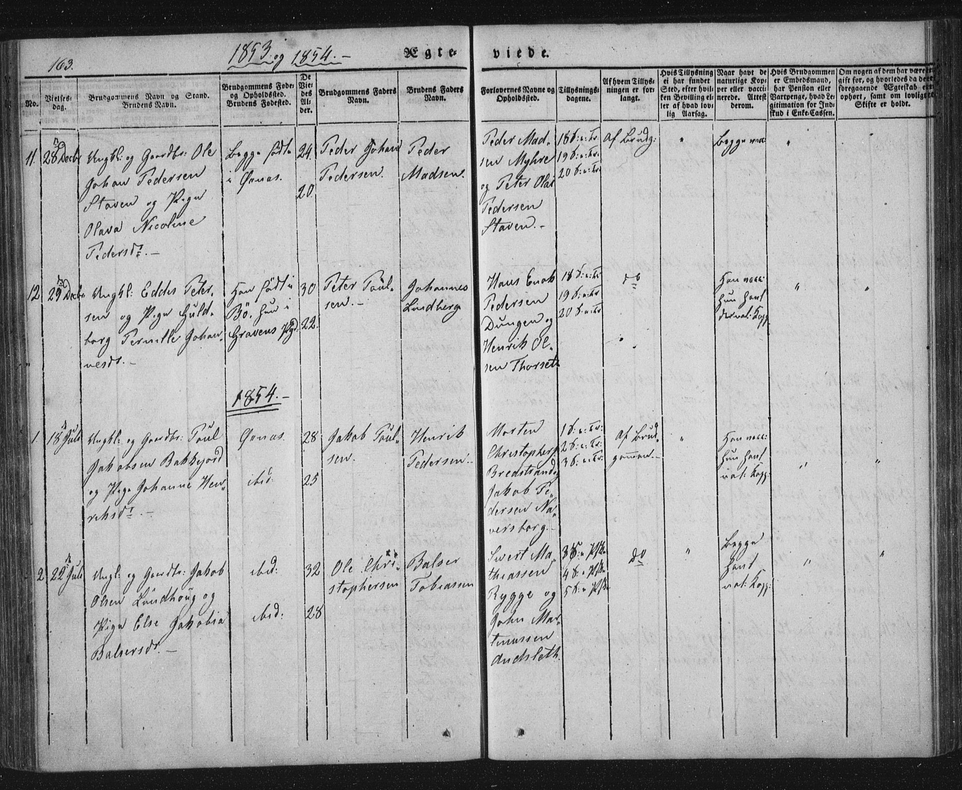 Ministerialprotokoller, klokkerbøker og fødselsregistre - Nordland, SAT/A-1459/893/L1332: Parish register (official) no. 893A05, 1841-1858, p. 163