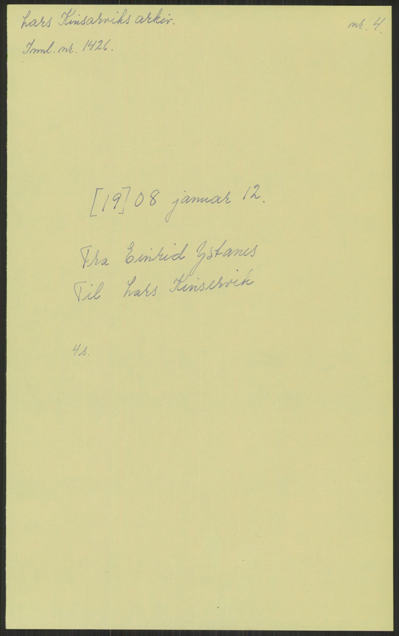 Samlinger til kildeutgivelse, Amerikabrevene, AV/RA-EA-4057/F/L0031: Innlån fra Hordaland: Hereid - Måkestad, 1838-1914, p. 55