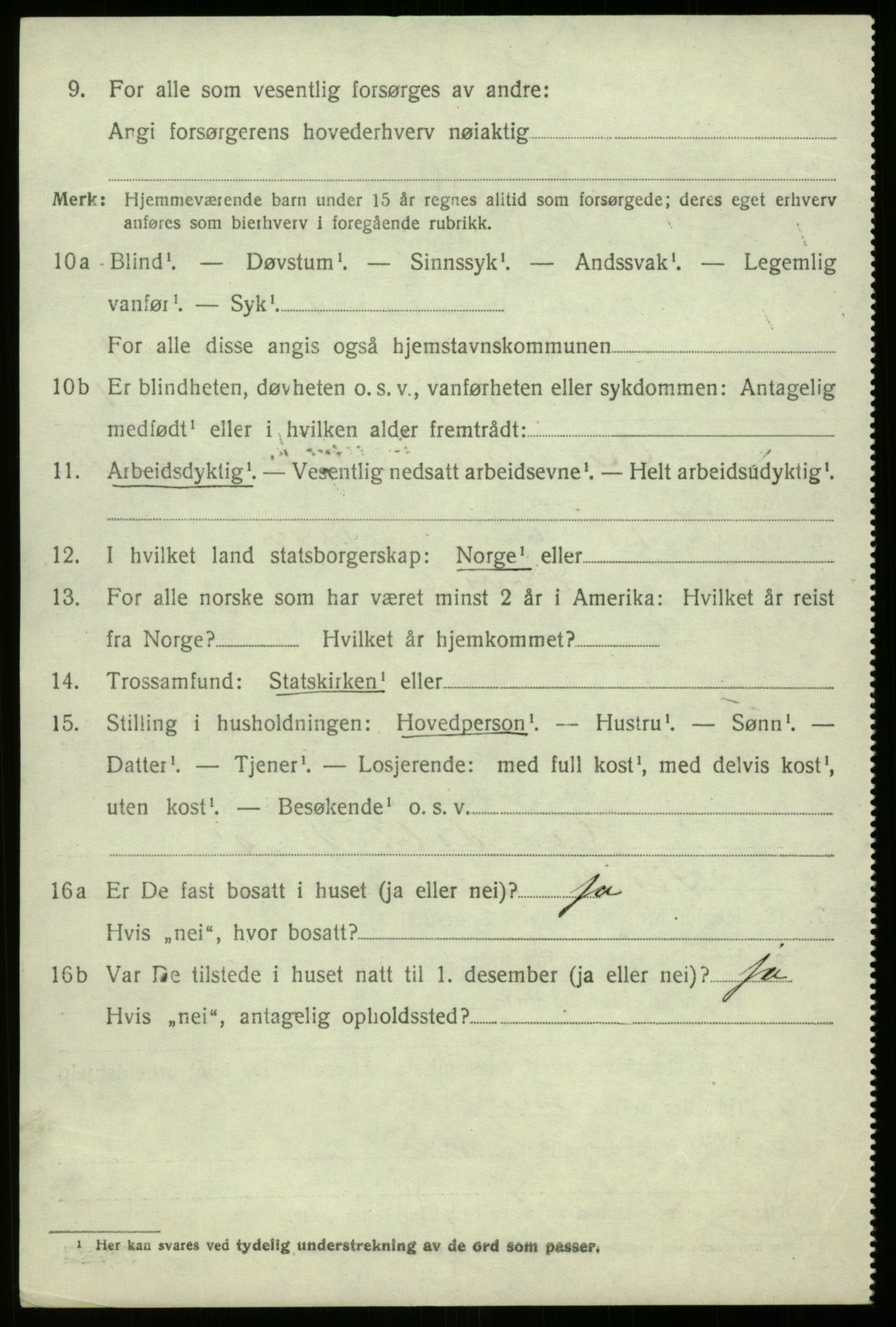 SAB, 1920 census for Davik, 1920, p. 6832