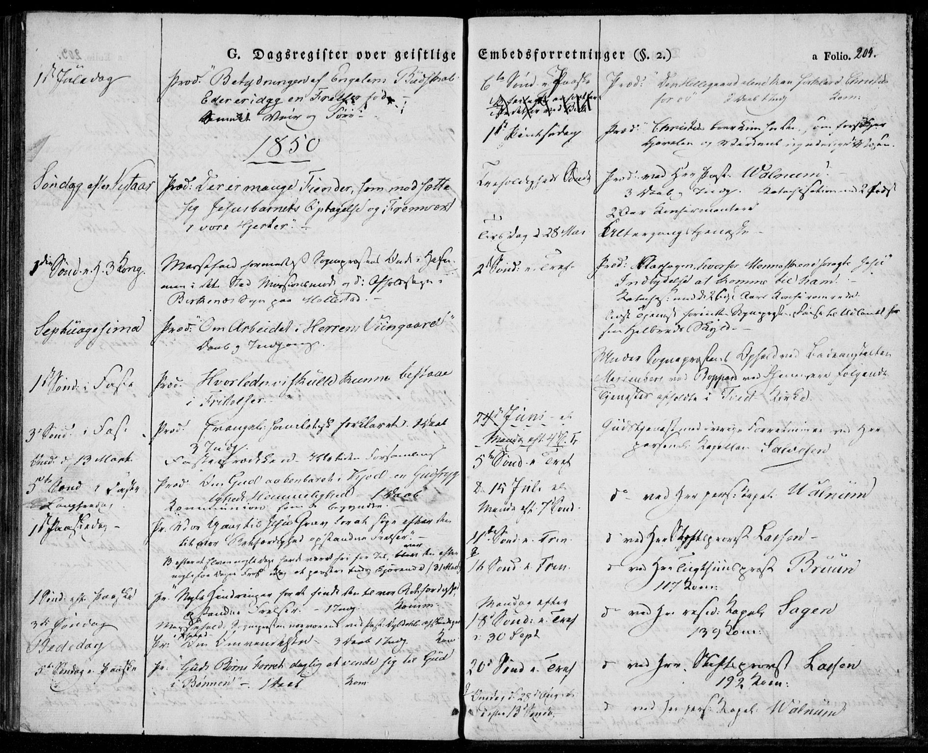 Tveit sokneprestkontor, AV/SAK-1111-0043/F/Fa/L0003: Parish register (official) no. A 3, 1829-1852, p. 204