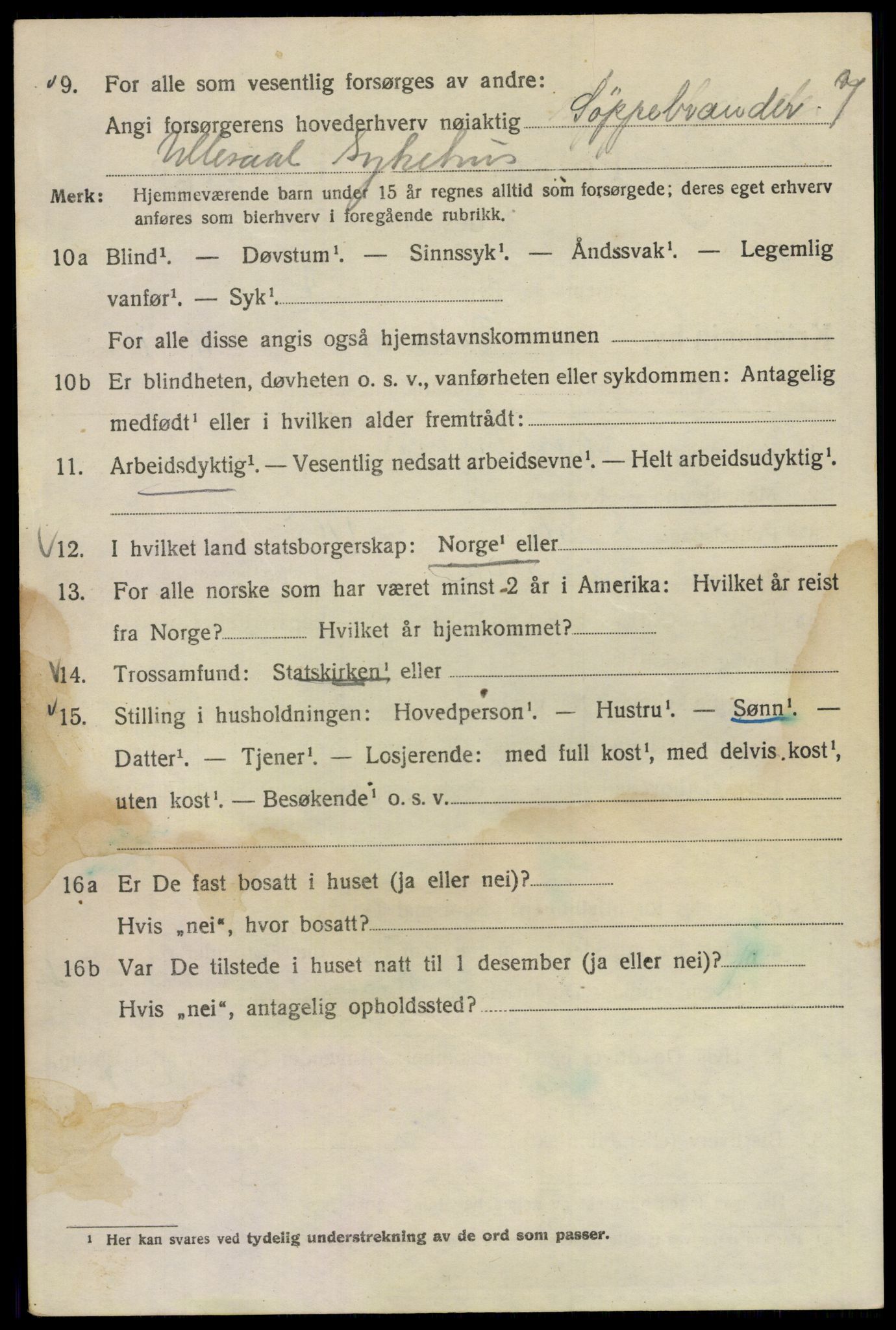 SAO, 1920 census for Kristiania, 1920, p. 456406