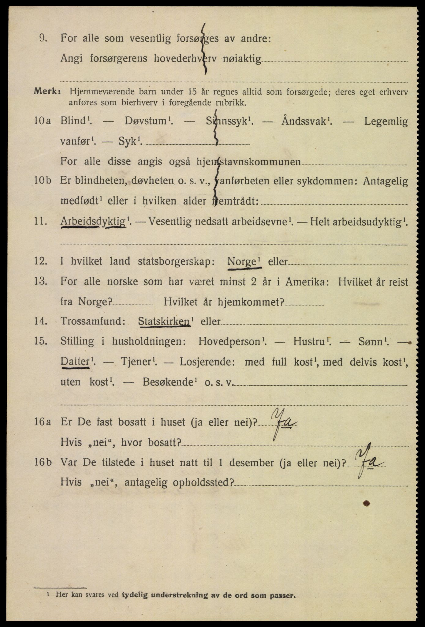 SAK, 1920 census for Mandal, 1920, p. 4798