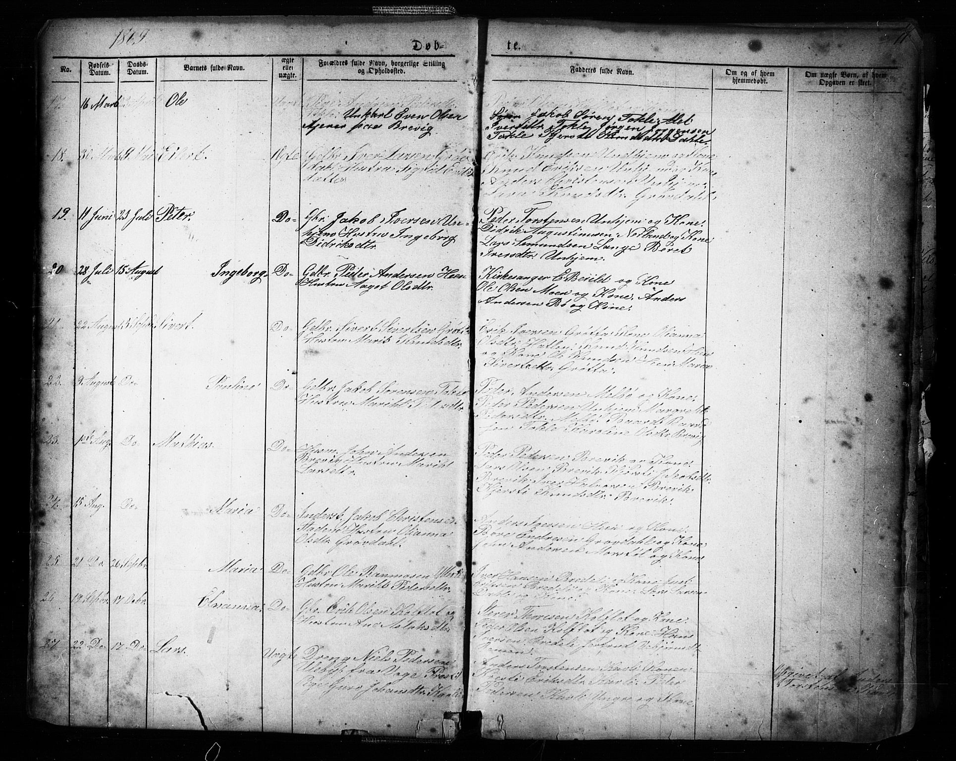 Ministerialprotokoller, klokkerbøker og fødselsregistre - Møre og Romsdal, AV/SAT-A-1454/545/L0588: Parish register (copy) no. 545C02, 1867-1902, p. 11