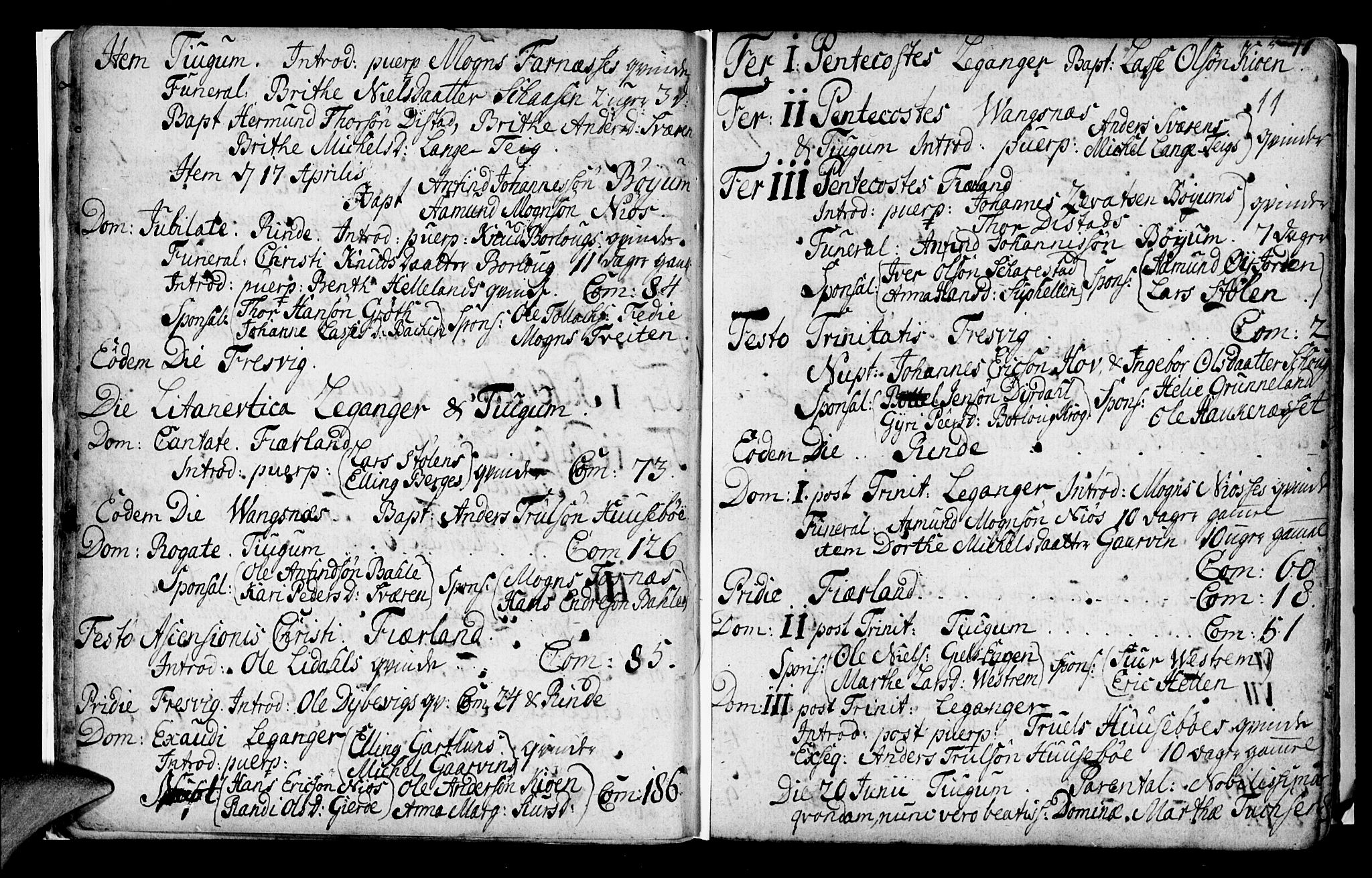 Leikanger sokneprestembete, AV/SAB-A-81001/H/Haa/Haaa/L0002: Parish register (official) no. A 2, 1735-1756, p. 11