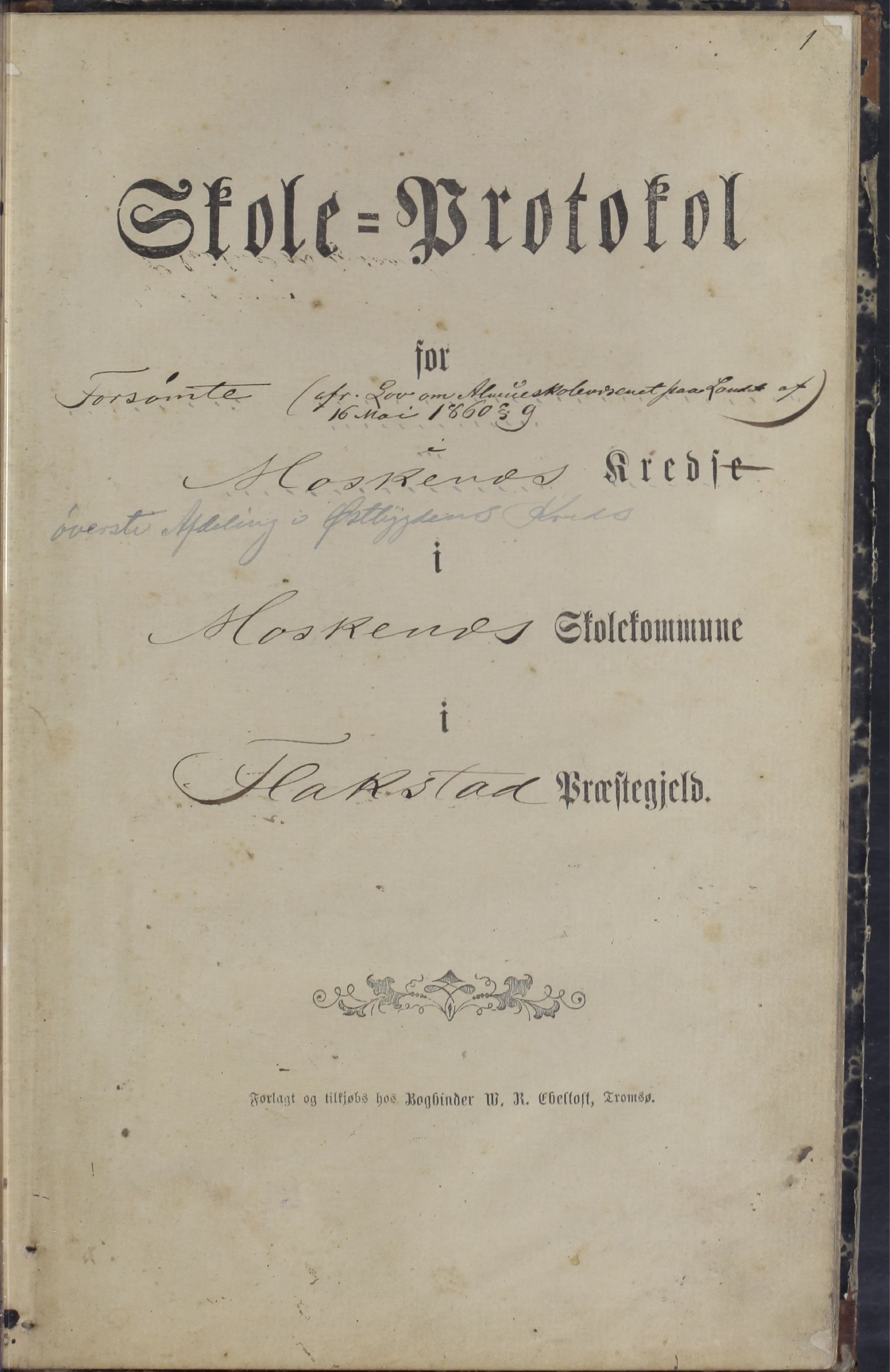 Moskenes kommune. Ymse skoler, AIN/K-18740.510.04/F/Fa/L0001: Karakterer, 1873-1880