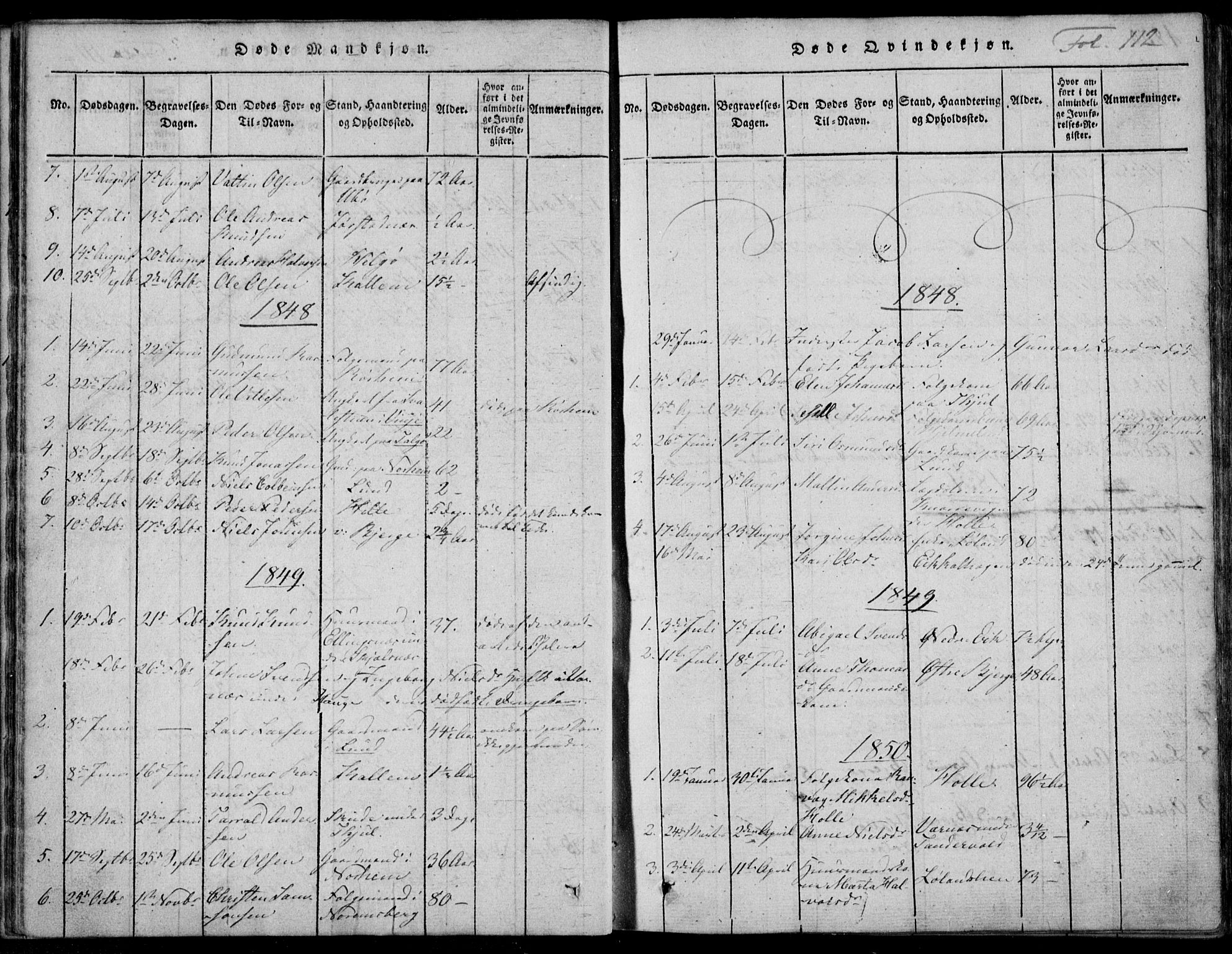 Nedstrand sokneprestkontor, AV/SAST-A-101841/01/IV: Parish register (official) no. A 7, 1816-1870, p. 112