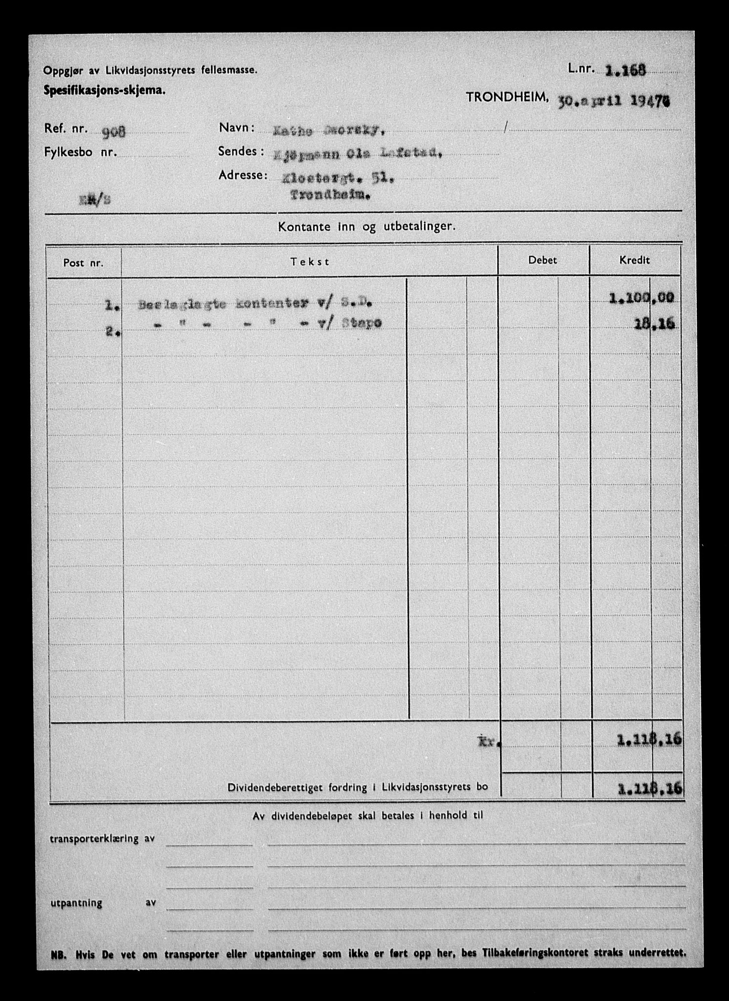 Justisdepartementet, Tilbakeføringskontoret for inndratte formuer, AV/RA-S-1564/H/Hc/Hca/L0894: --, 1945-1947, p. 524