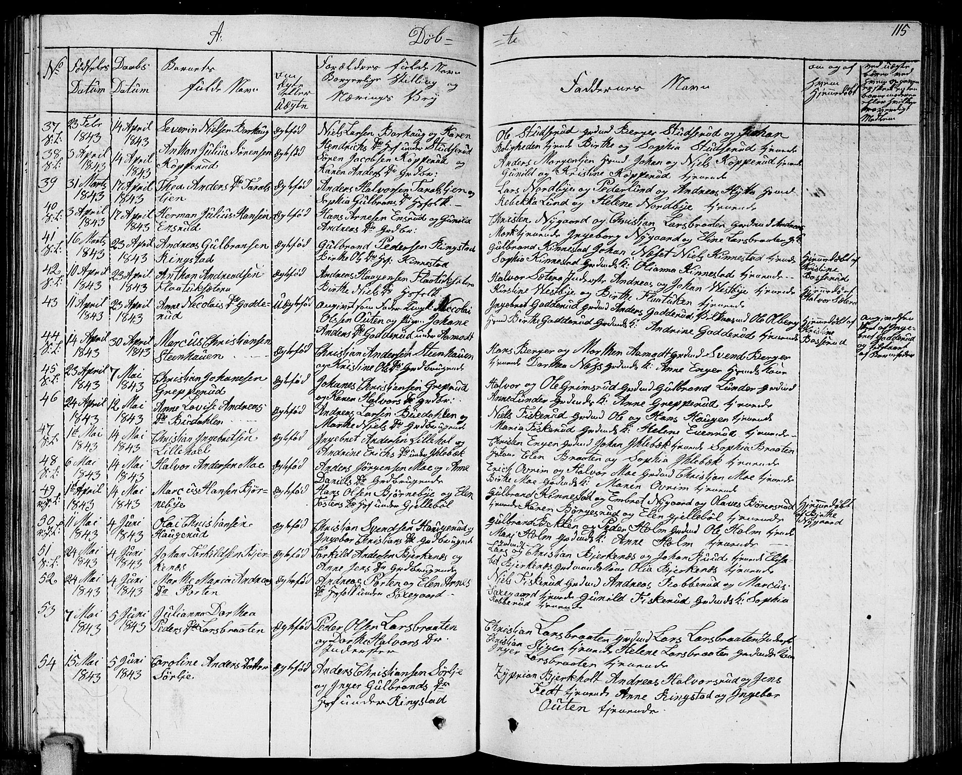 Høland prestekontor Kirkebøker, AV/SAO-A-10346a/G/Ga/L0002: Parish register (copy) no. I 2, 1827-1845, p. 115