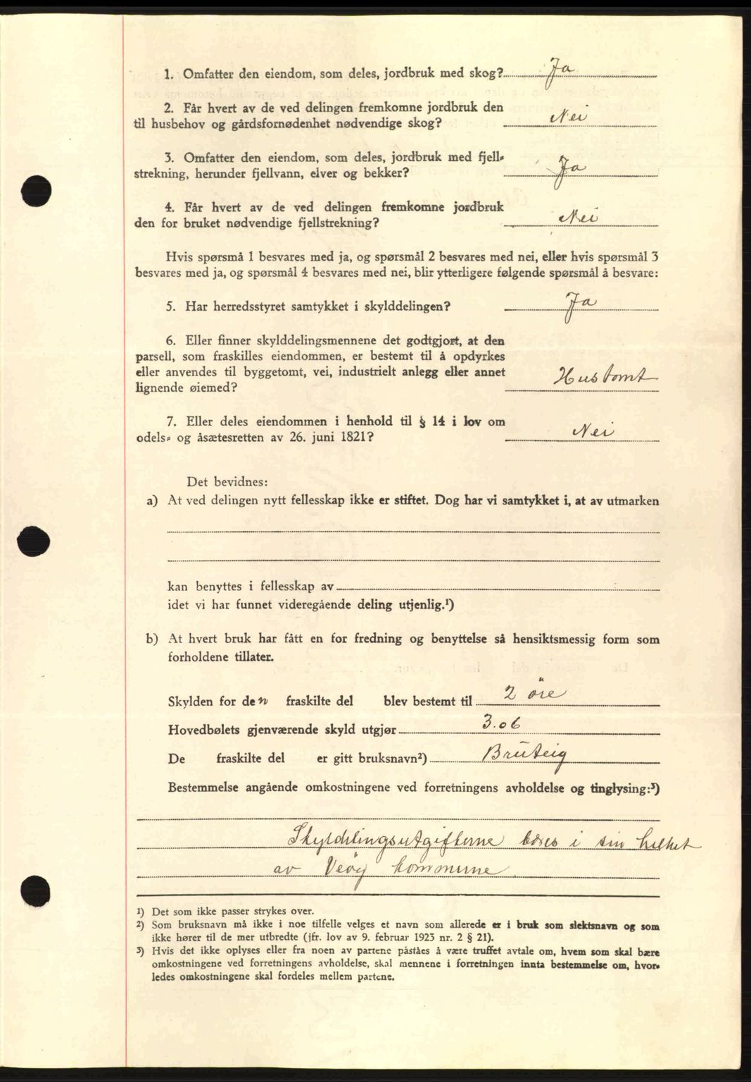 Romsdal sorenskriveri, AV/SAT-A-4149/1/2/2C: Mortgage book no. A7, 1939-1939, Diary no: : 2350/1939