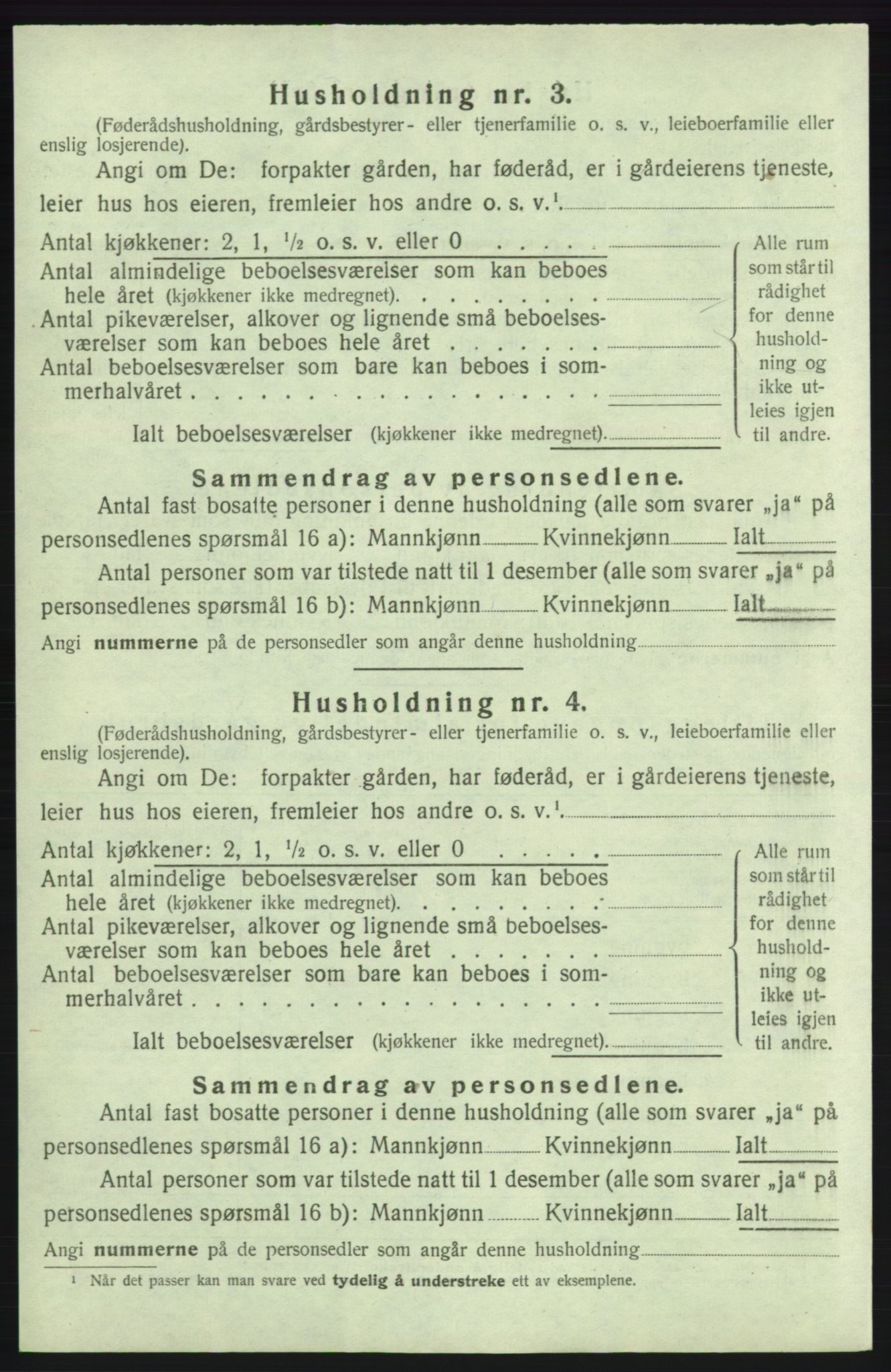 SAB, 1920 census for Kvinnherad, 1920, p. 1043