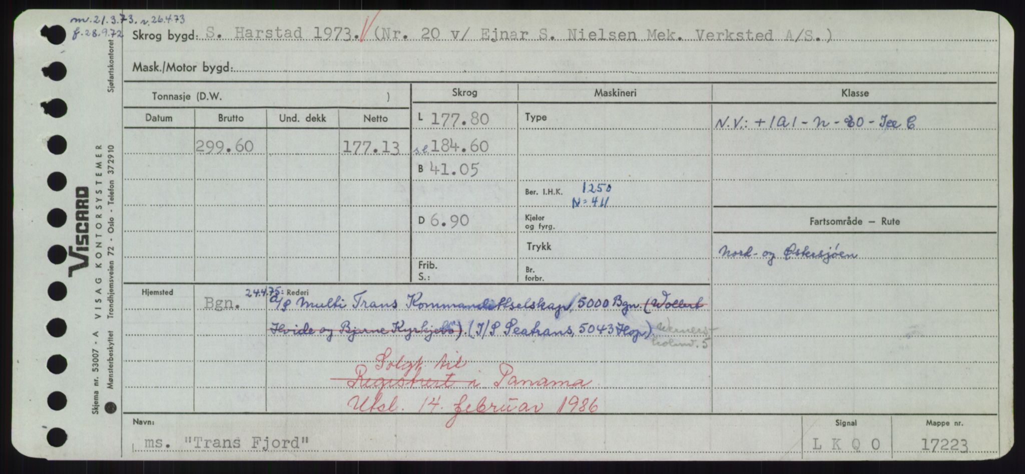 Sjøfartsdirektoratet med forløpere, Skipsmålingen, AV/RA-S-1627/H/Hd/L0039: Fartøy, Ti-Tø, p. 503