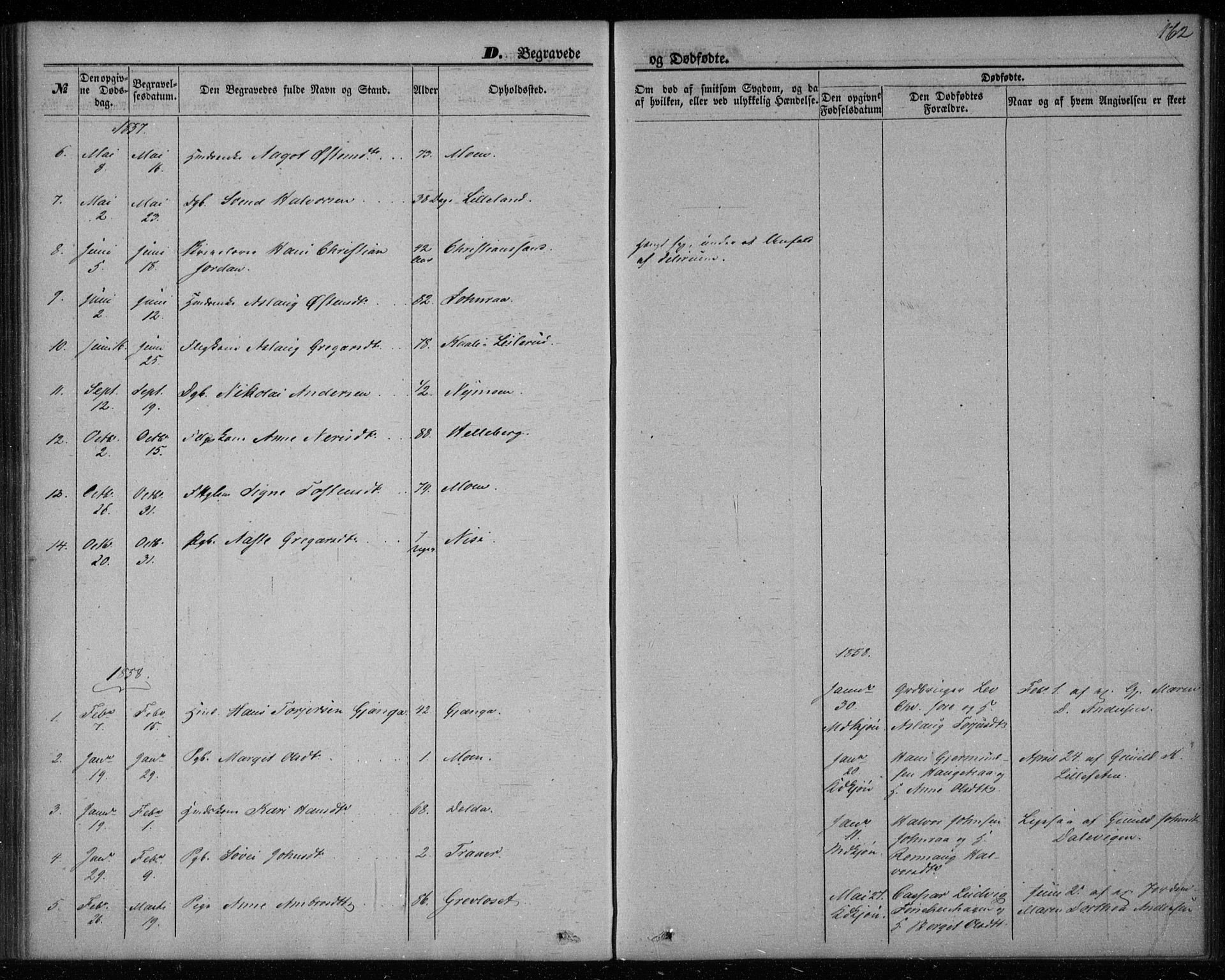 Gransherad kirkebøker, SAKO/A-267/F/Fa/L0002: Parish register (official) no. I 2, 1844-1859, p. 162