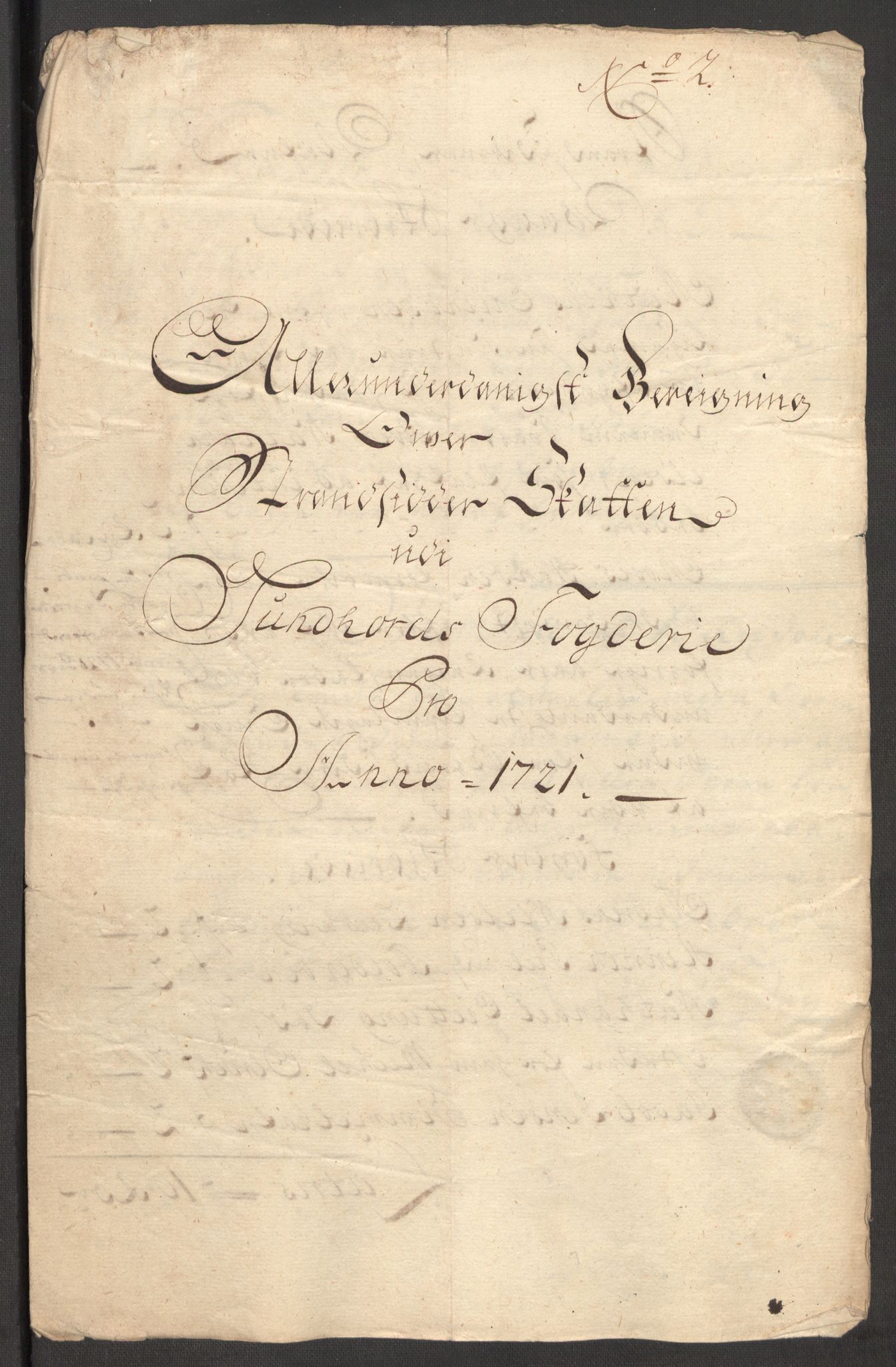 Rentekammeret inntil 1814, Reviderte regnskaper, Fogderegnskap, RA/EA-4092/R48/L3000: Fogderegnskap Sunnhordland og Hardanger, 1721, p. 73