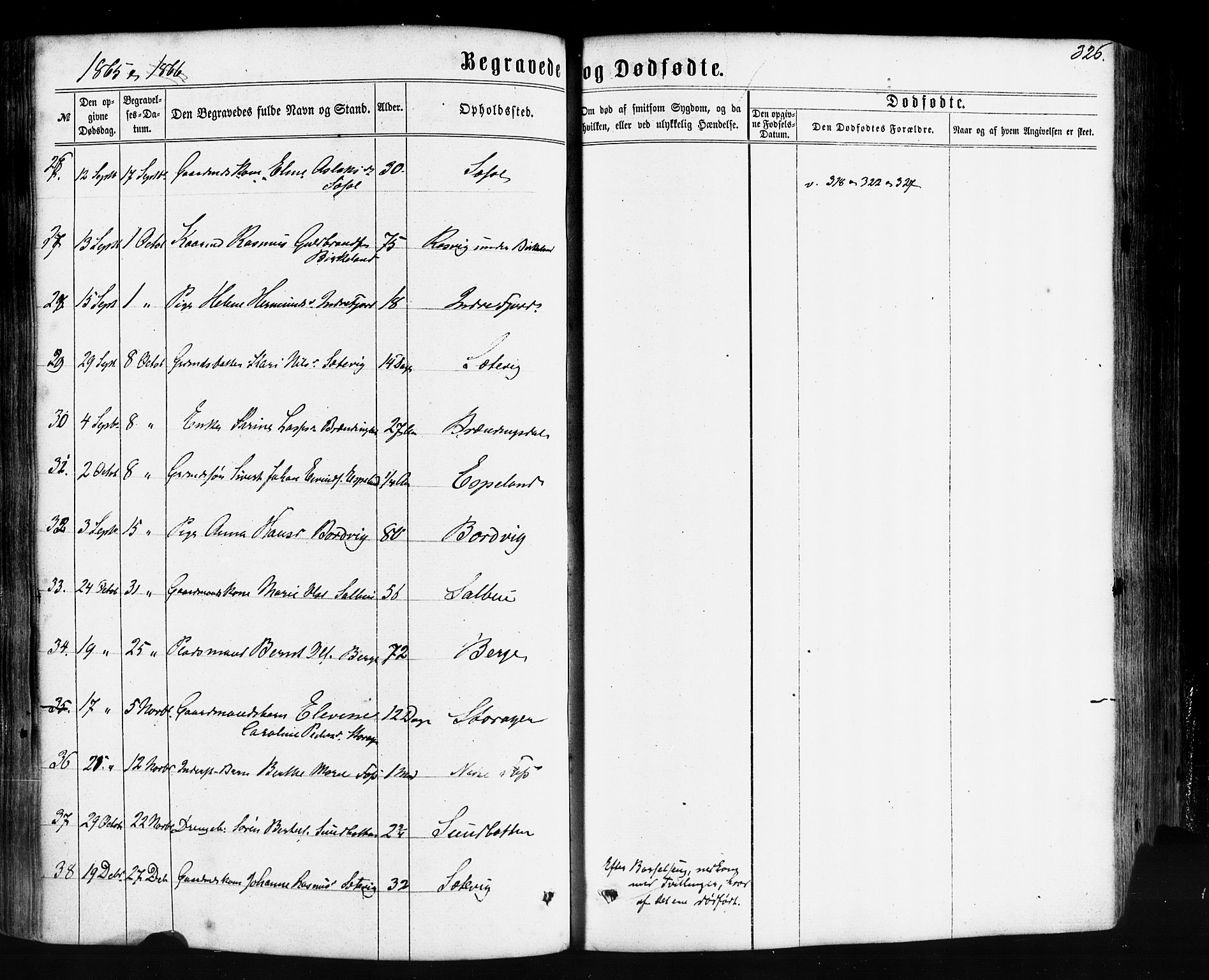 Hyllestad sokneprestembete, AV/SAB-A-80401: Parish register (official) no. A 1, 1861-1886, p. 326