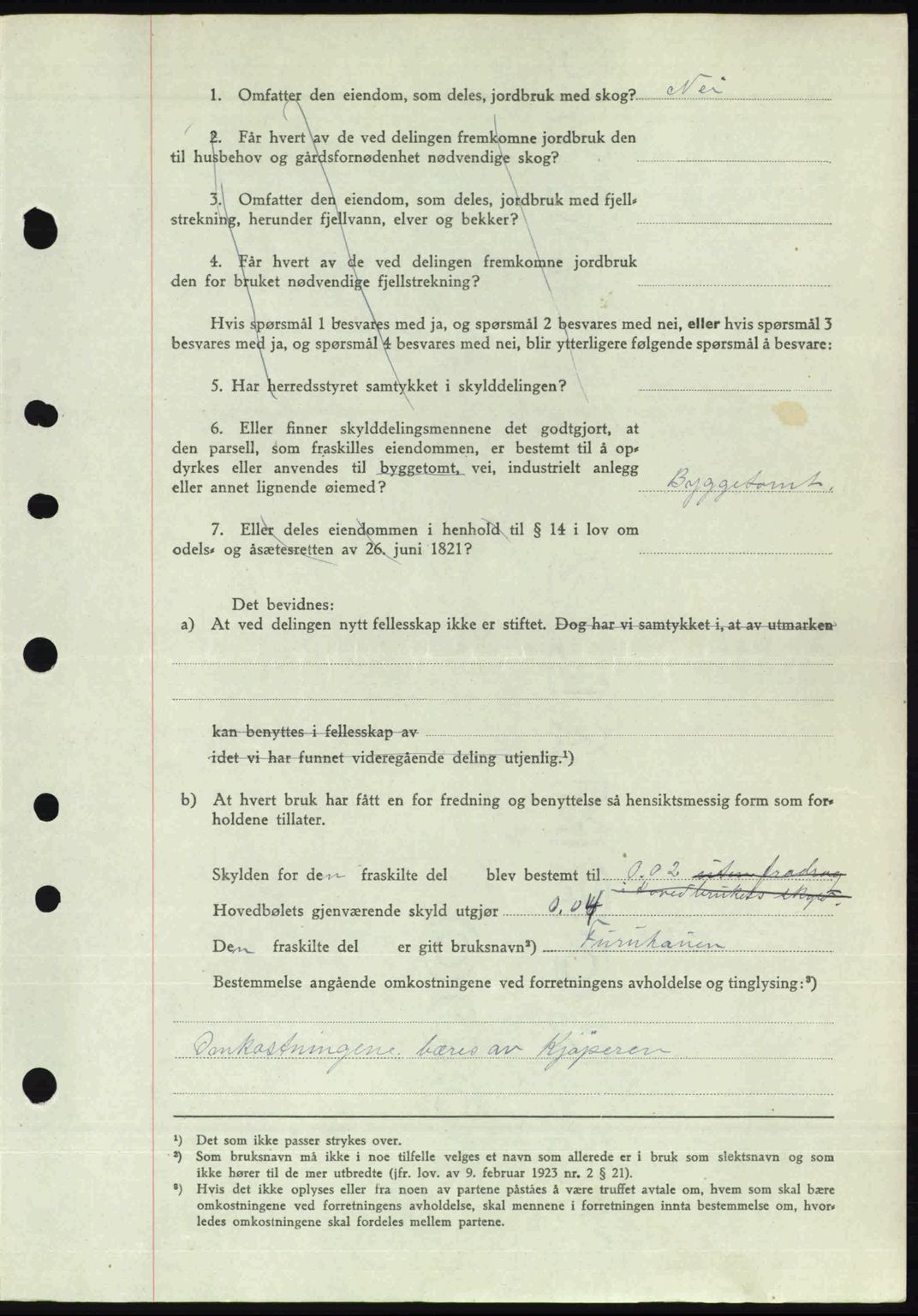 Nedenes sorenskriveri, AV/SAK-1221-0006/G/Gb/Gba/L0054: Mortgage book no. A6c, 1946-1946, Diary no: : 472/1946
