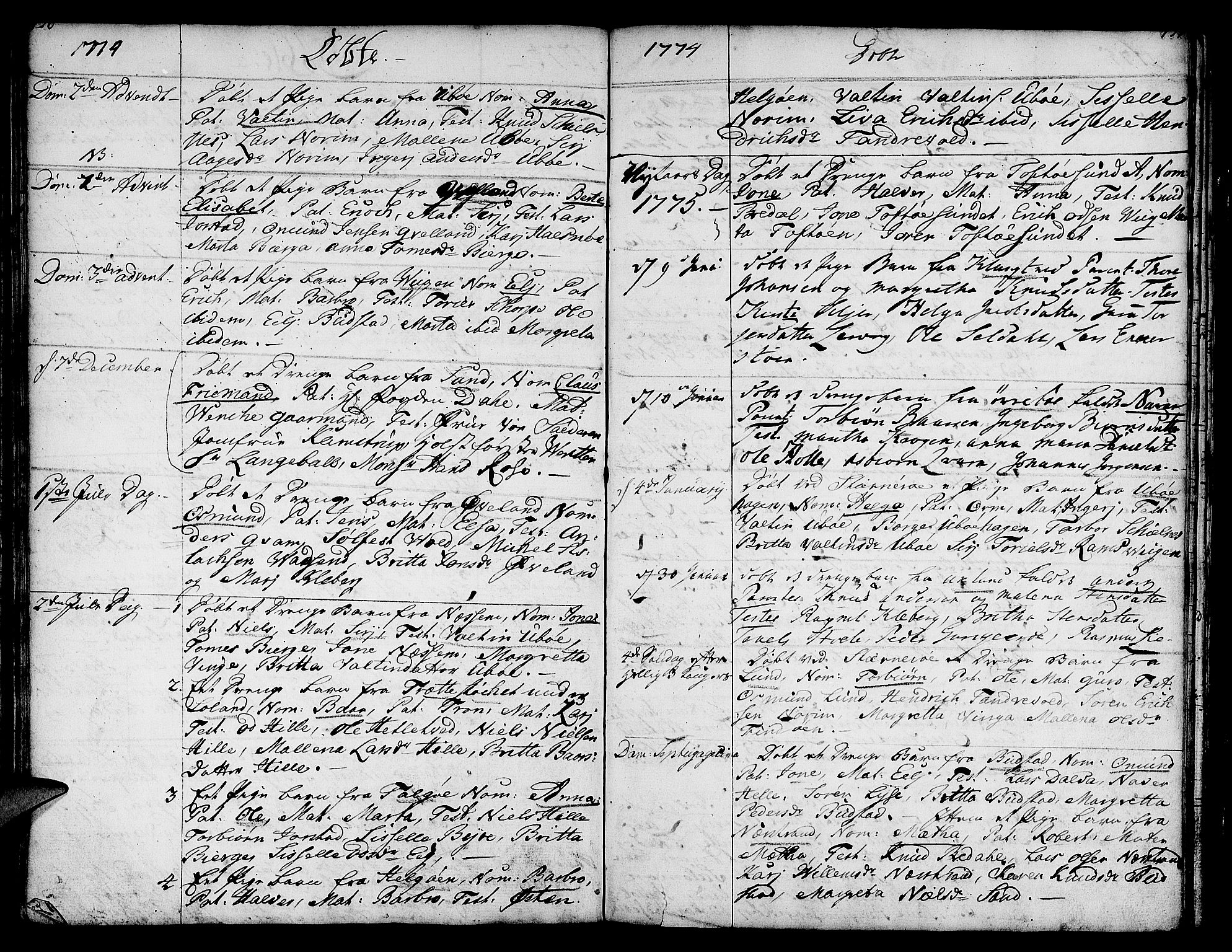 Nedstrand sokneprestkontor, SAST/A-101841/01/IV: Parish register (official) no. A 3, 1764-1779, p. 136-137