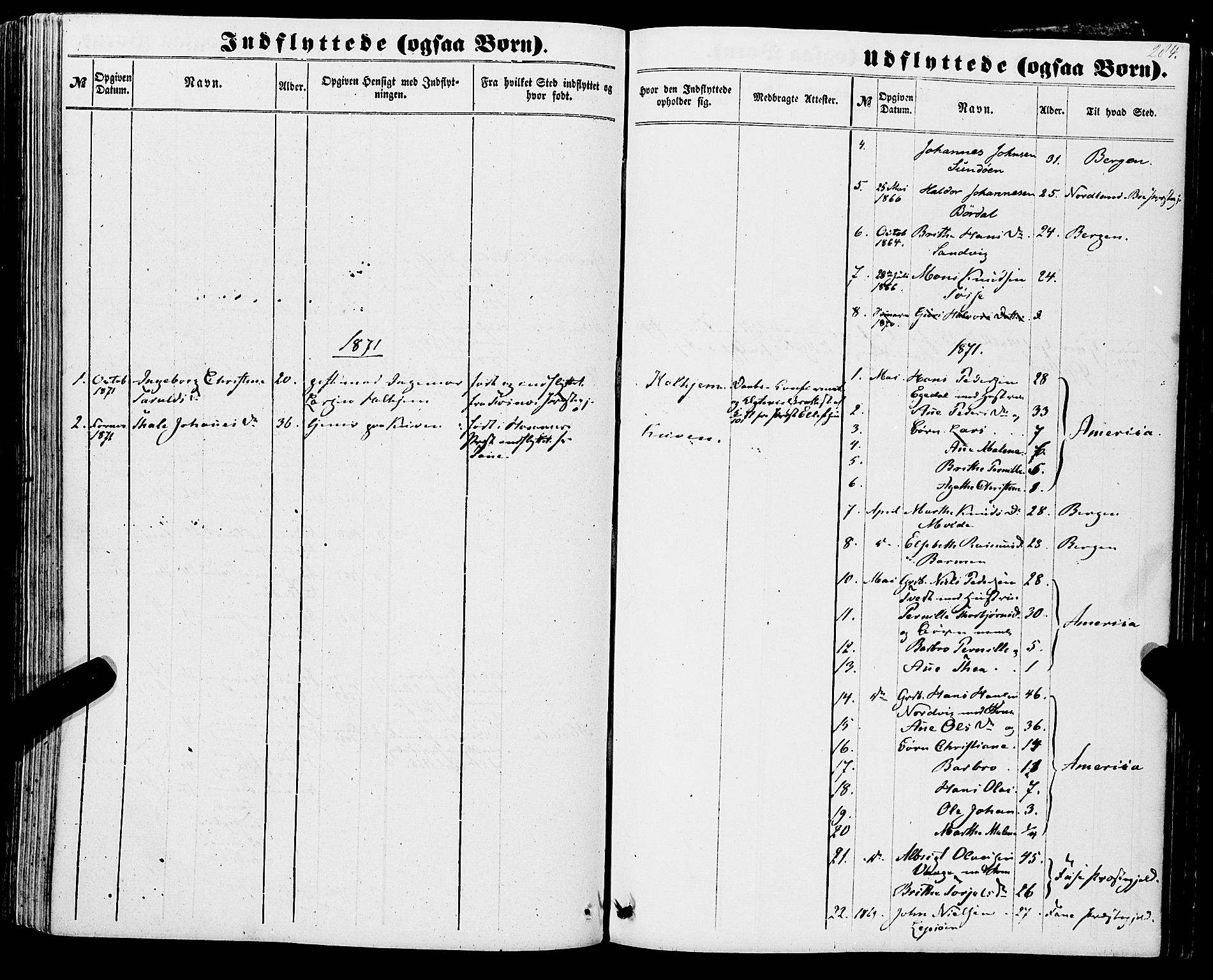 Os sokneprestembete, AV/SAB-A-99929: Parish register (official) no. A 17, 1860-1873, p. 284