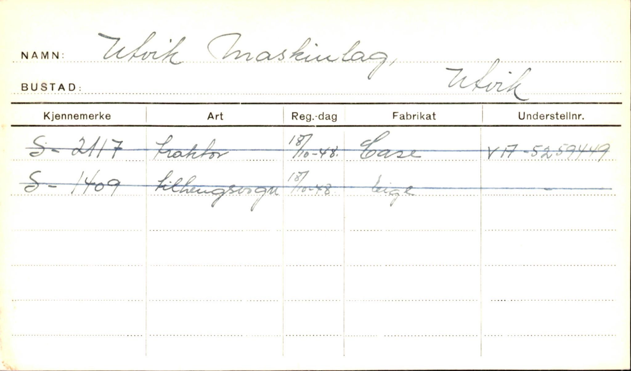 Statens vegvesen, Sogn og Fjordane vegkontor, AV/SAB-A-5301/4/F/L0002: Eigarregister Fjordane til 1.6.1961, 1930-1961, p. 343