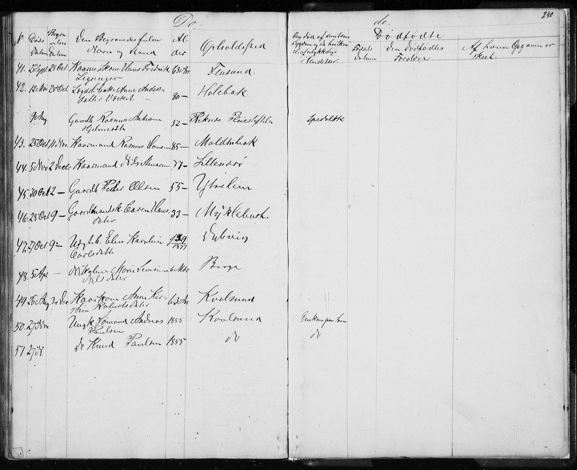 Ministerialprotokoller, klokkerbøker og fødselsregistre - Møre og Romsdal, AV/SAT-A-1454/507/L0079: Parish register (copy) no. 507C02, 1854-1877, p. 240